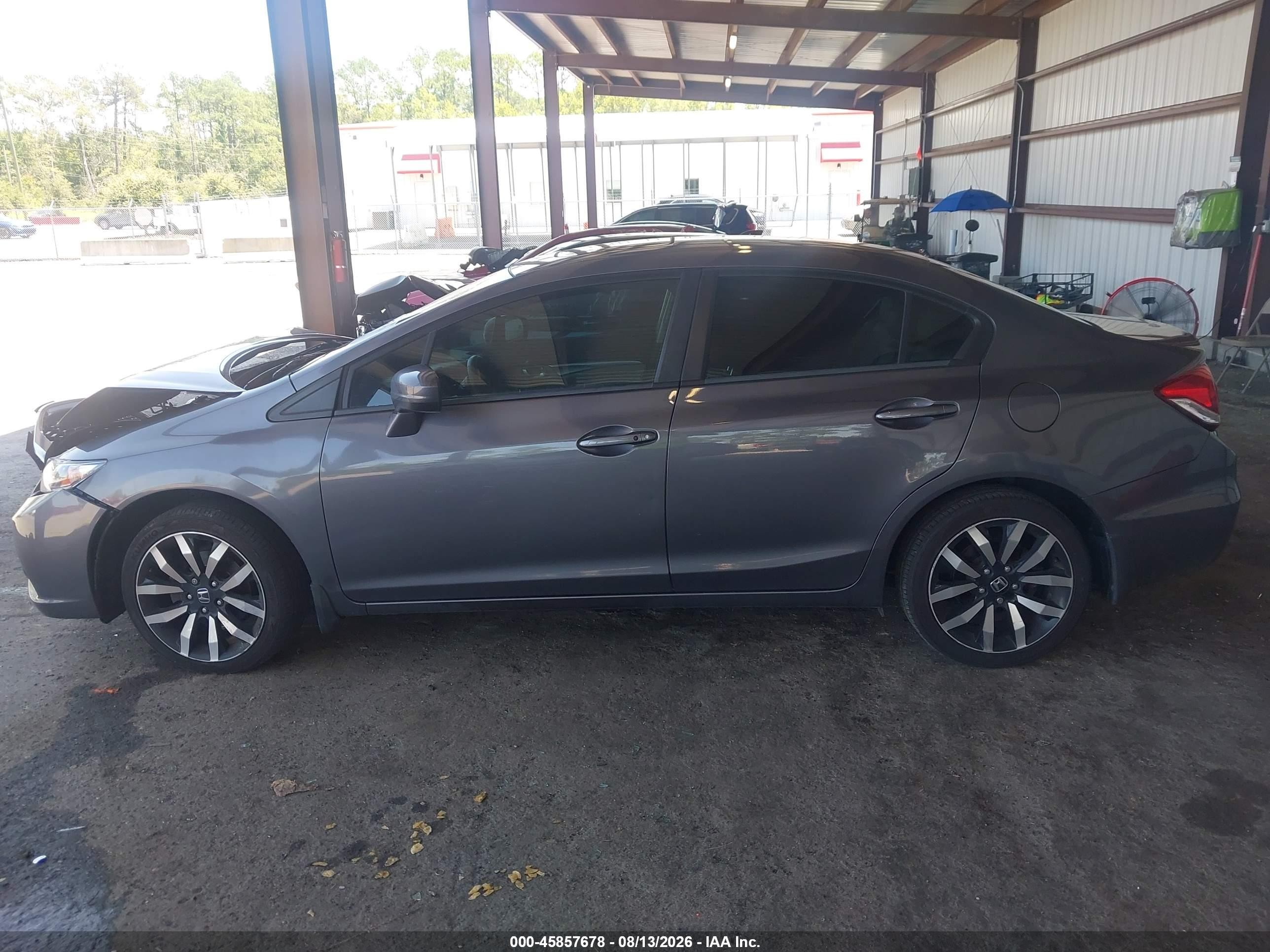 2014 Honda Civic Ex-l Gray vin: 19XFB2F94EE010101