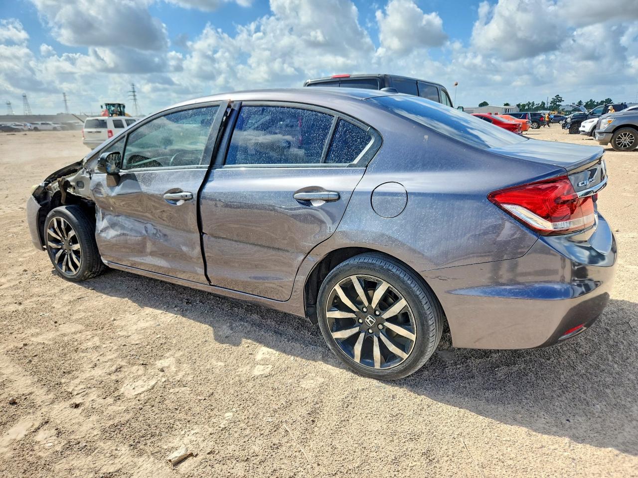 2014 Honda Civic Exl Gray vin: 19XFB2F94EE047097