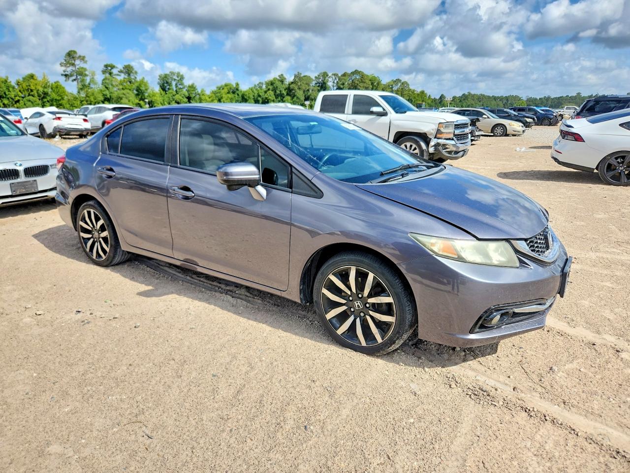 2014 Honda Civic Exl Gray vin: 19XFB2F94EE047097
