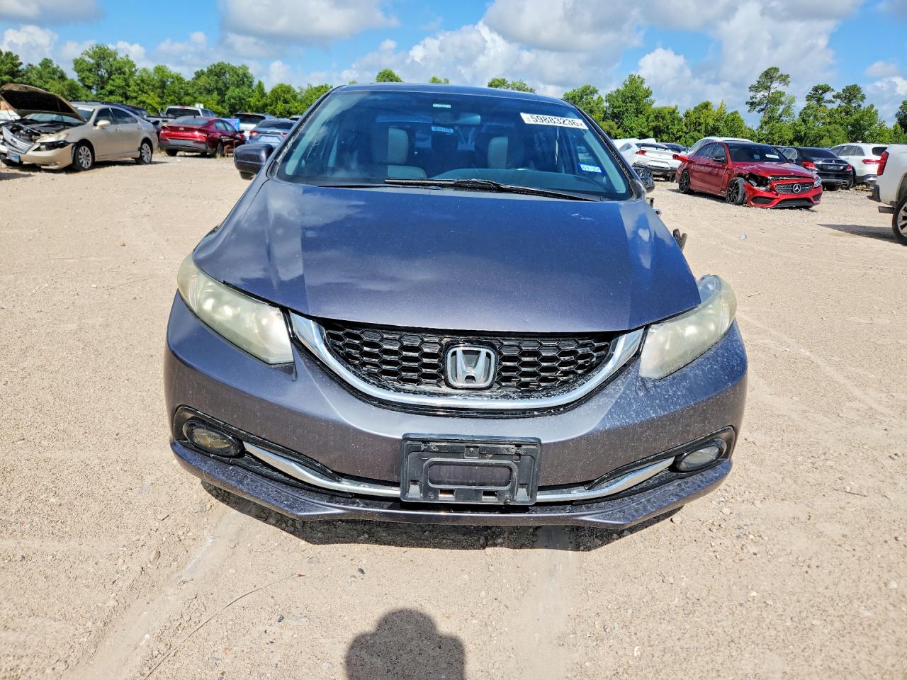 2014 Honda Civic Exl Gray vin: 19XFB2F94EE047097