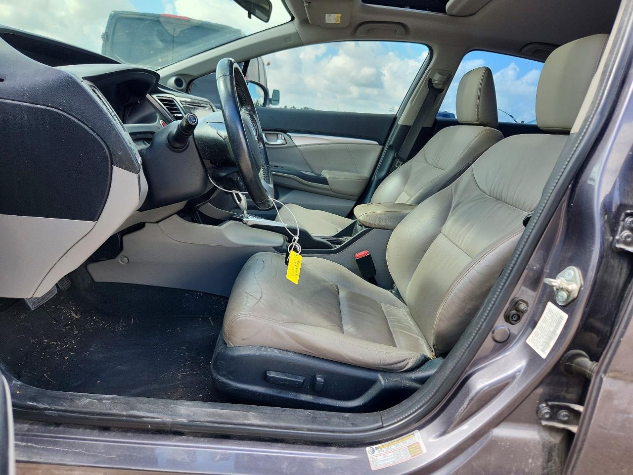 2014 Honda Civic Exl Gray vin: 19XFB2F94EE047097