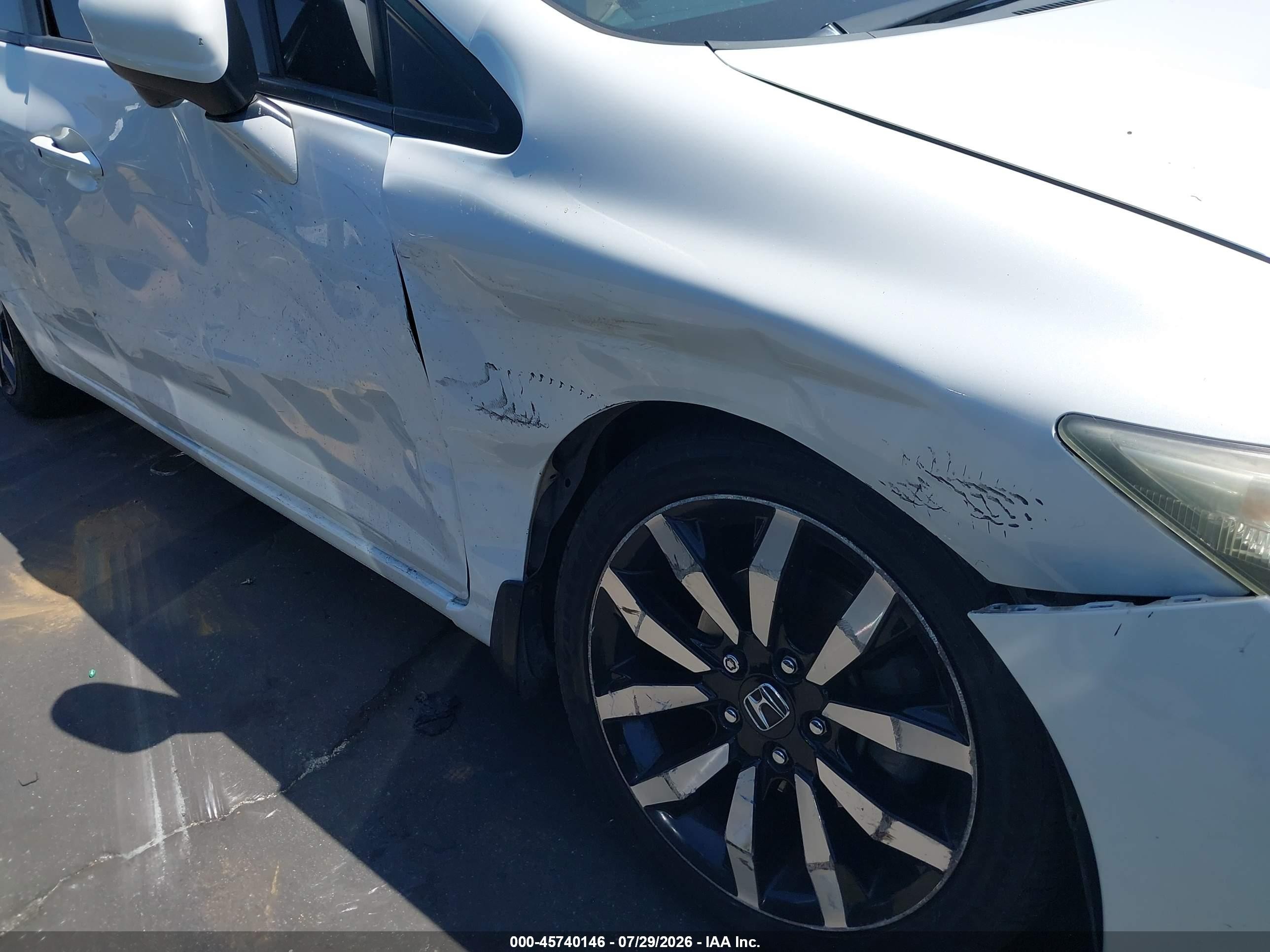 2014 Honda Civic Ex-l White vin: 19XFB2F94EE271793