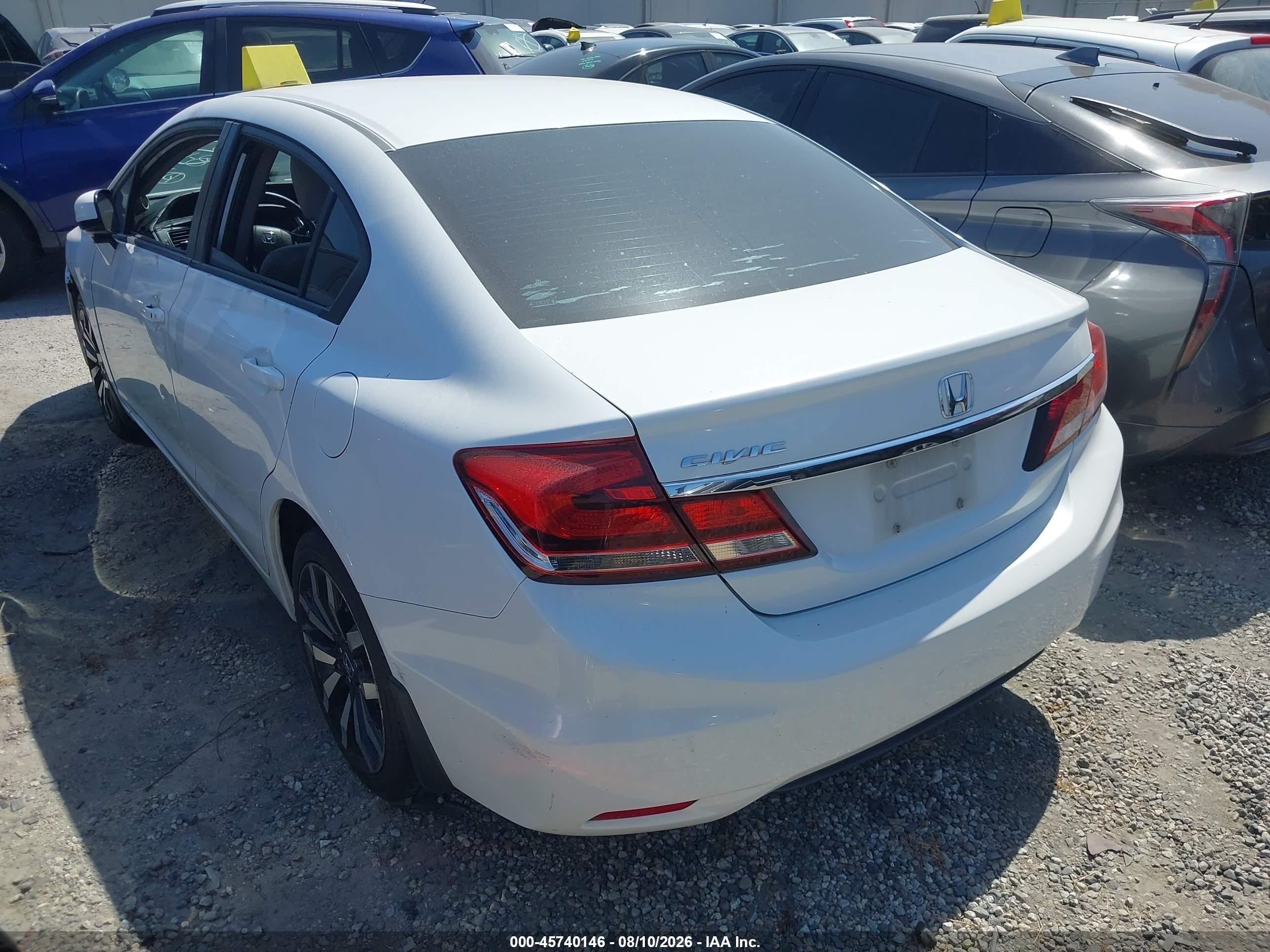 2014 Honda Civic Ex-l White vin: 19XFB2F94EE271793