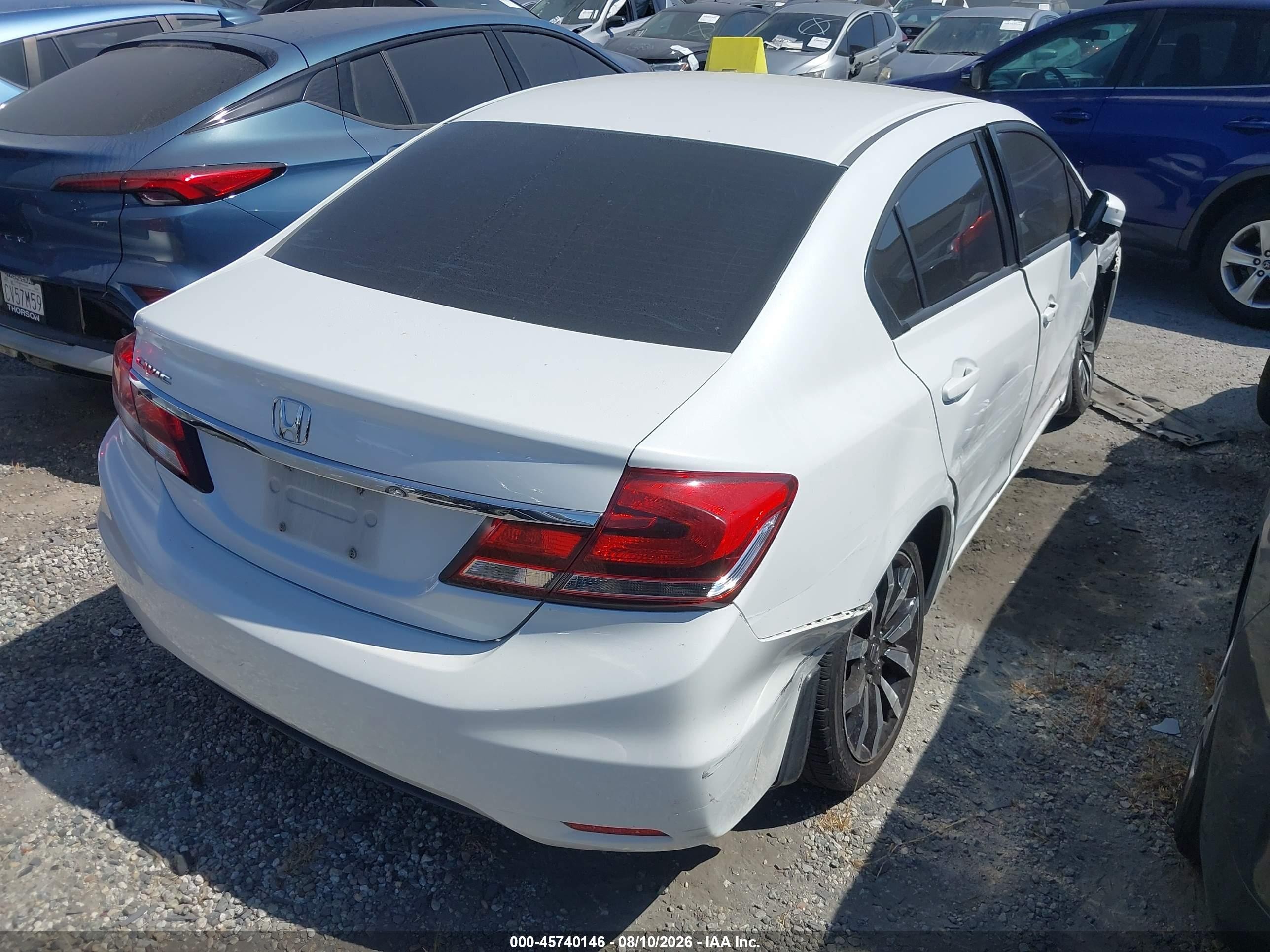 2014 Honda Civic Ex-l White vin: 19XFB2F94EE271793