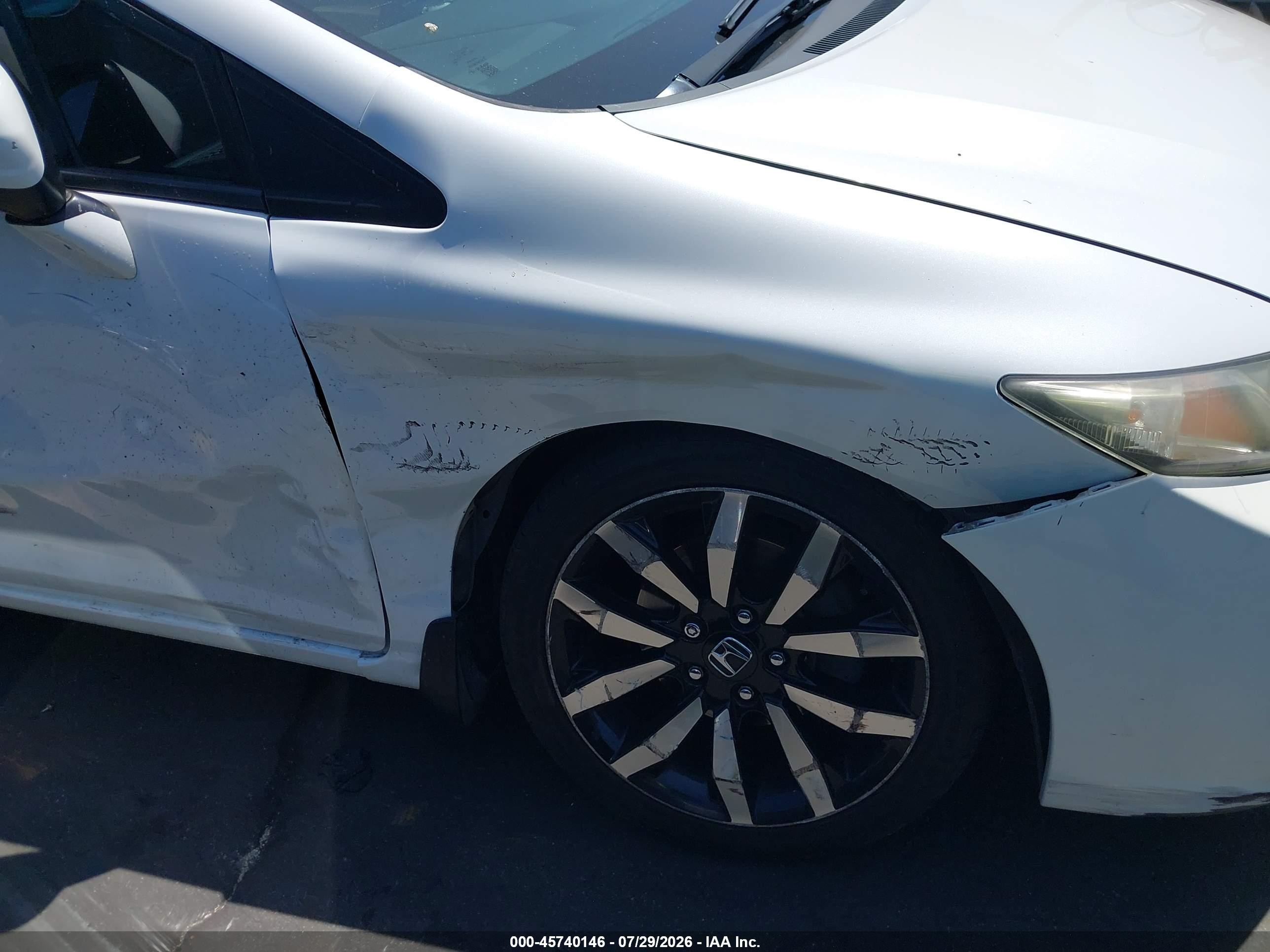 2014 Honda Civic Ex-l White vin: 19XFB2F94EE271793