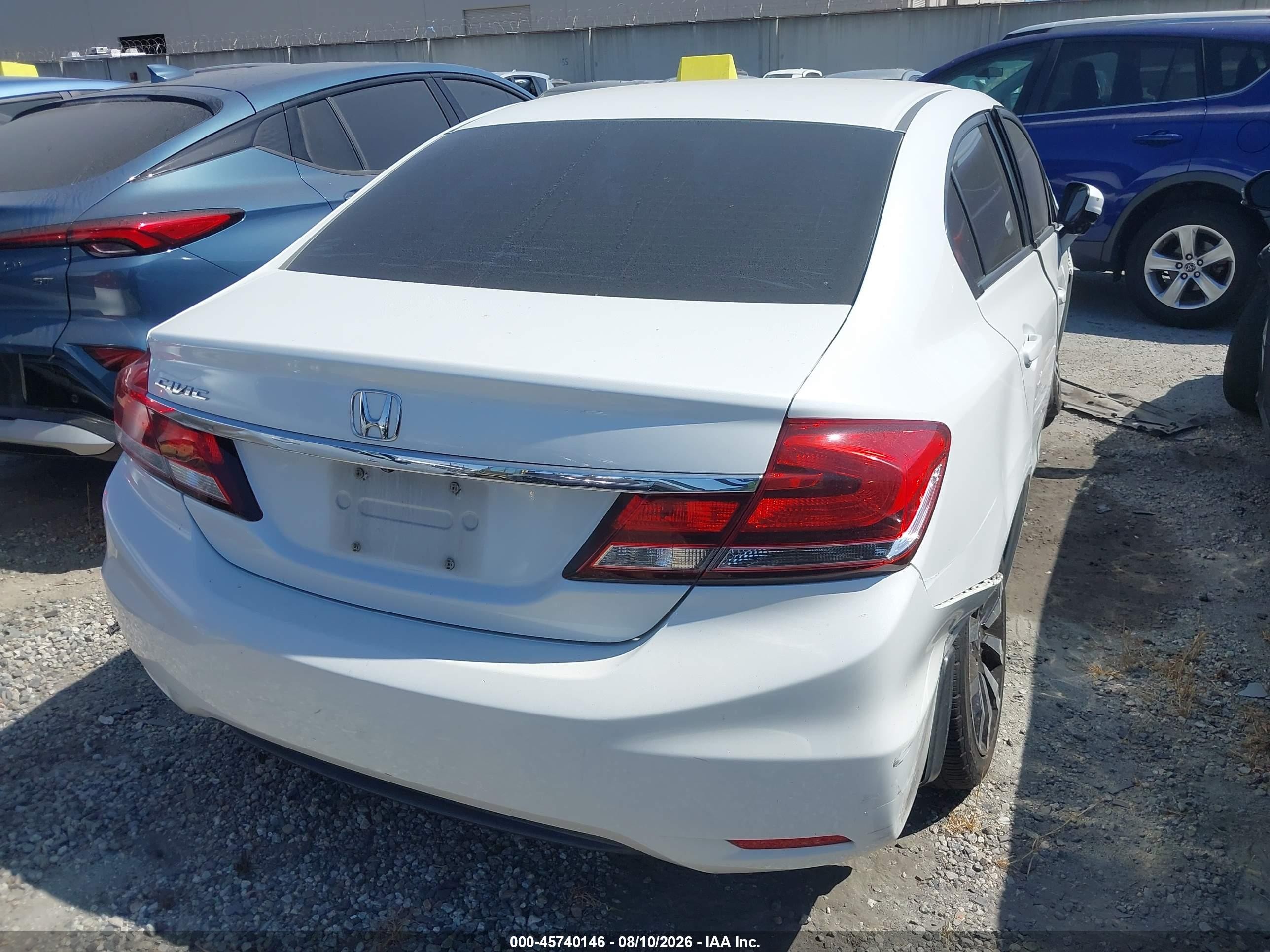 2014 Honda Civic Ex-l White vin: 19XFB2F94EE271793