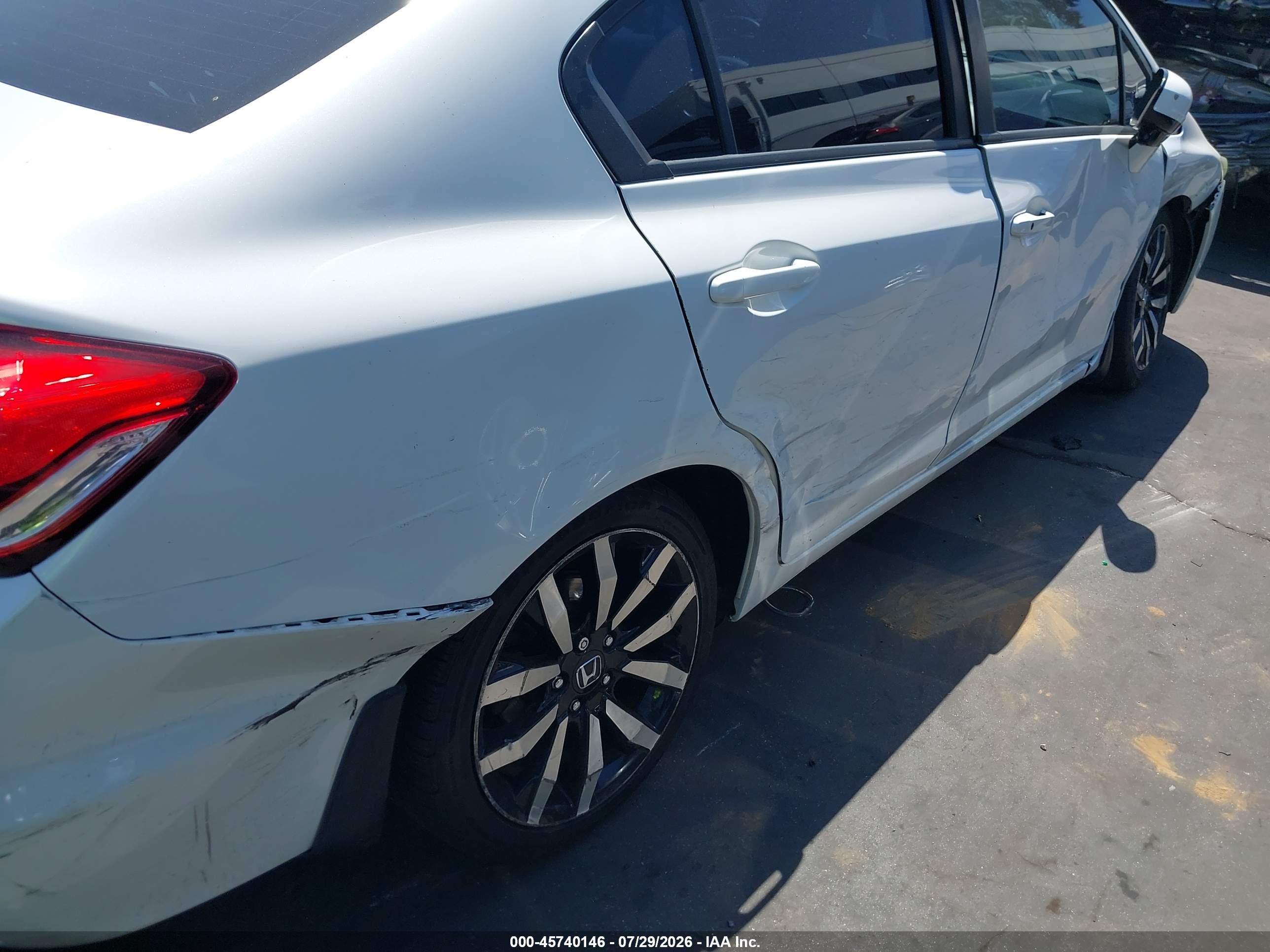 2014 Honda Civic Ex-l White vin: 19XFB2F94EE271793
