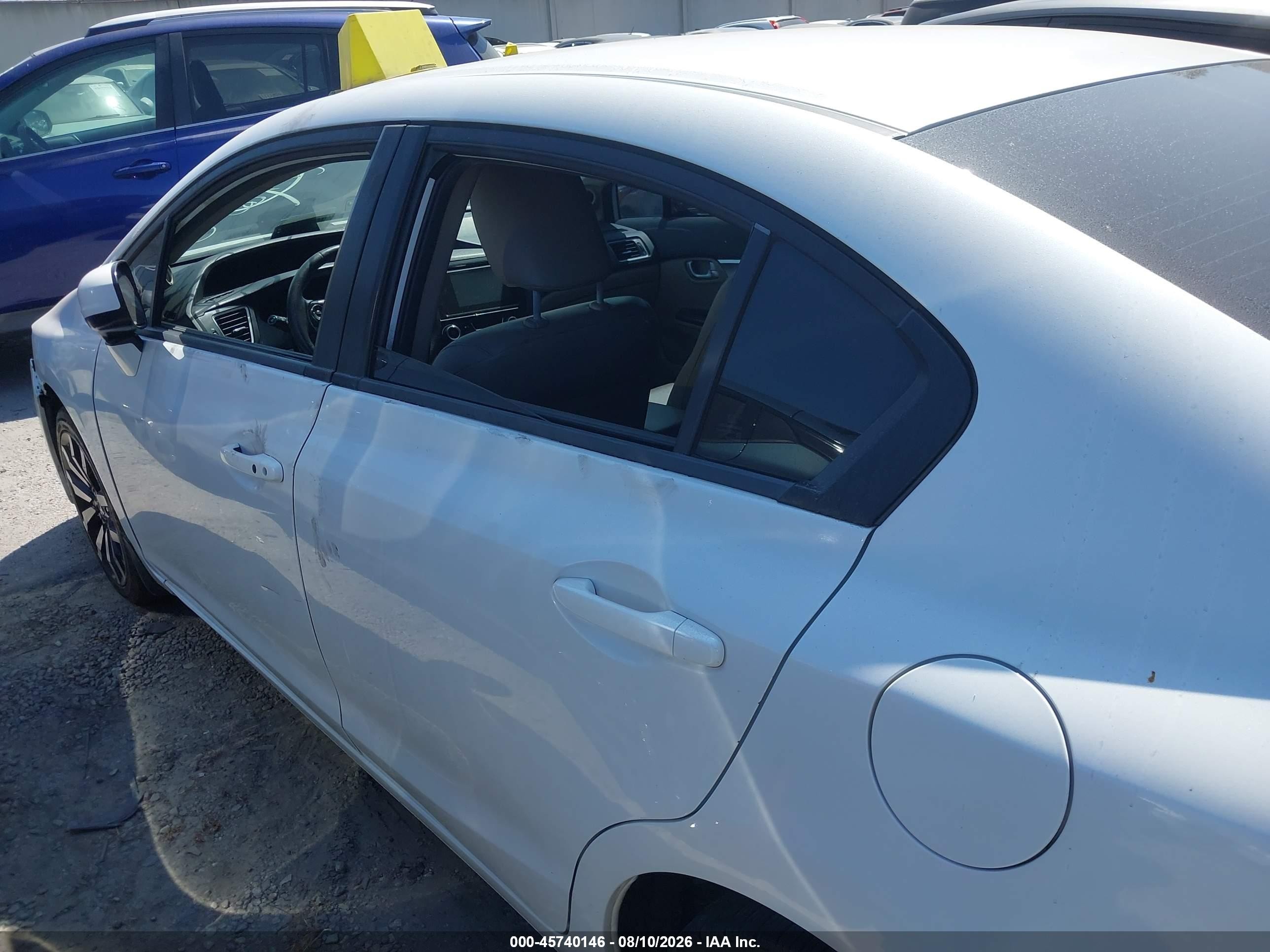 2014 Honda Civic Ex-l White vin: 19XFB2F94EE271793