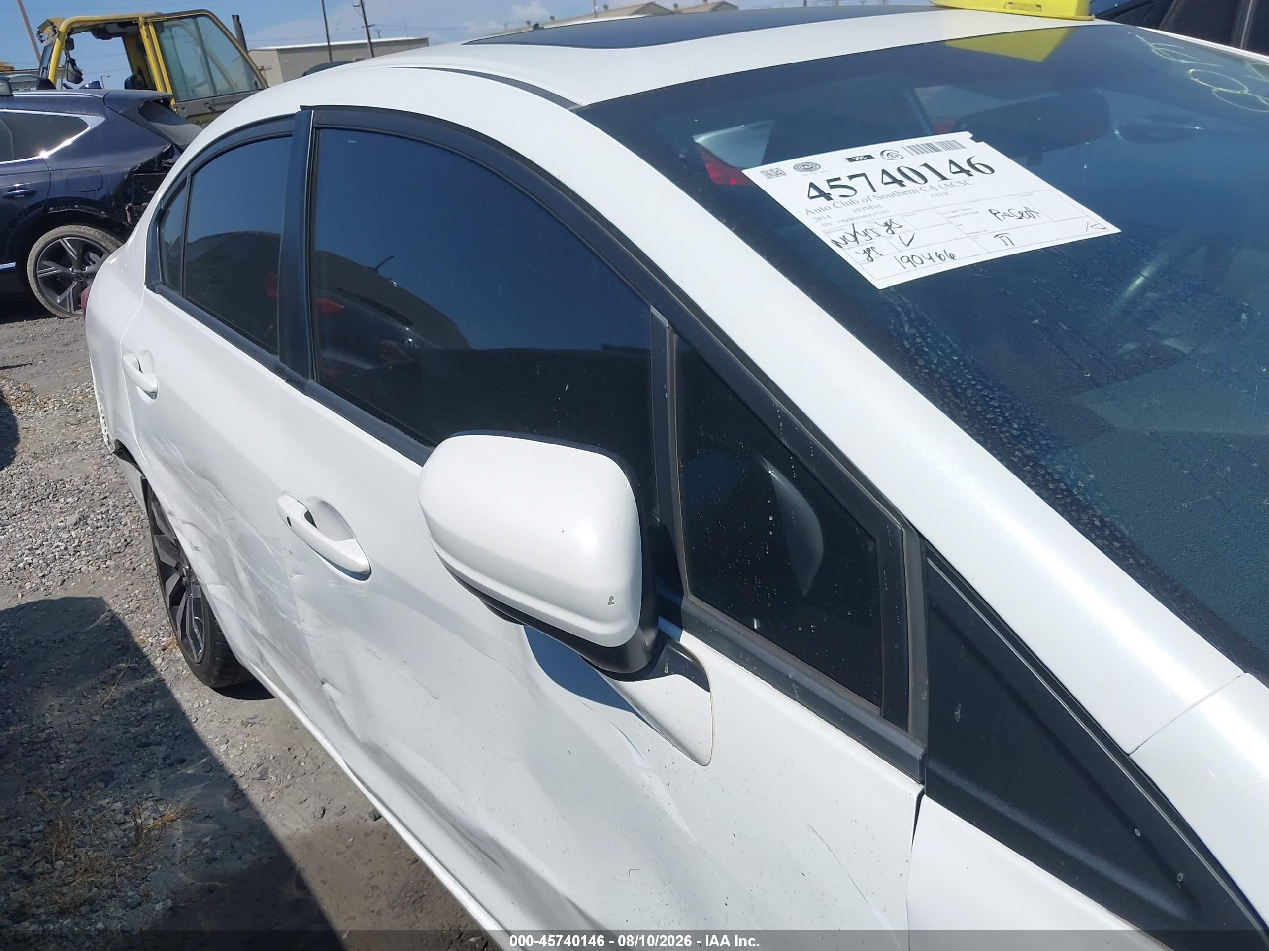 2014 Honda Civic Ex-l White vin: 19XFB2F94EE271793