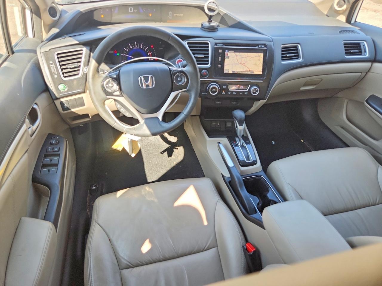 2015 Honda Civic Exl White vin: 19XFB2F94FE044783