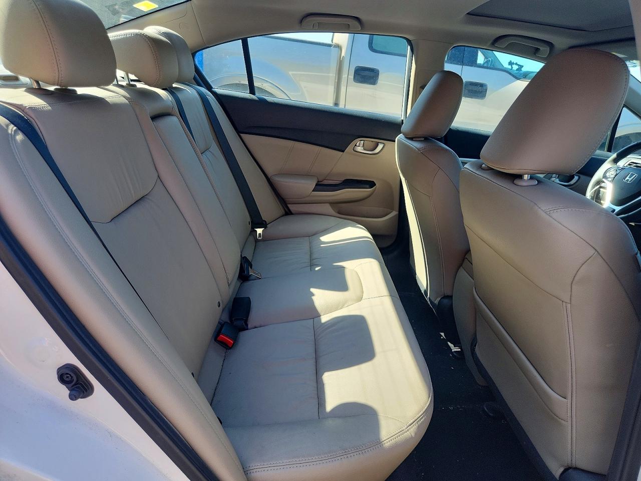 2015 Honda Civic Exl White vin: 19XFB2F94FE044783