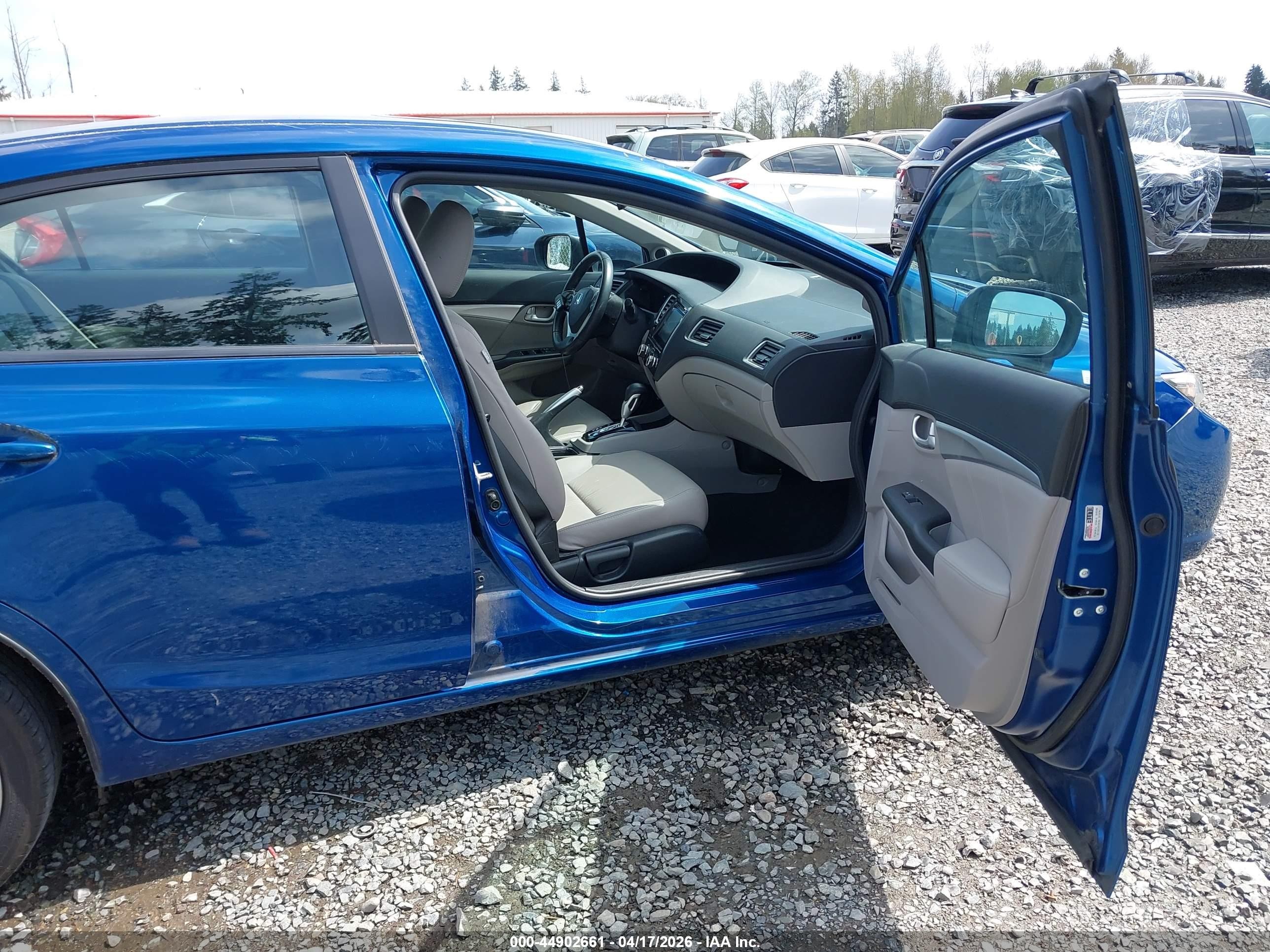 2015 Honda Civic Ex-l Blue vin: 19XFB2F94FE211255