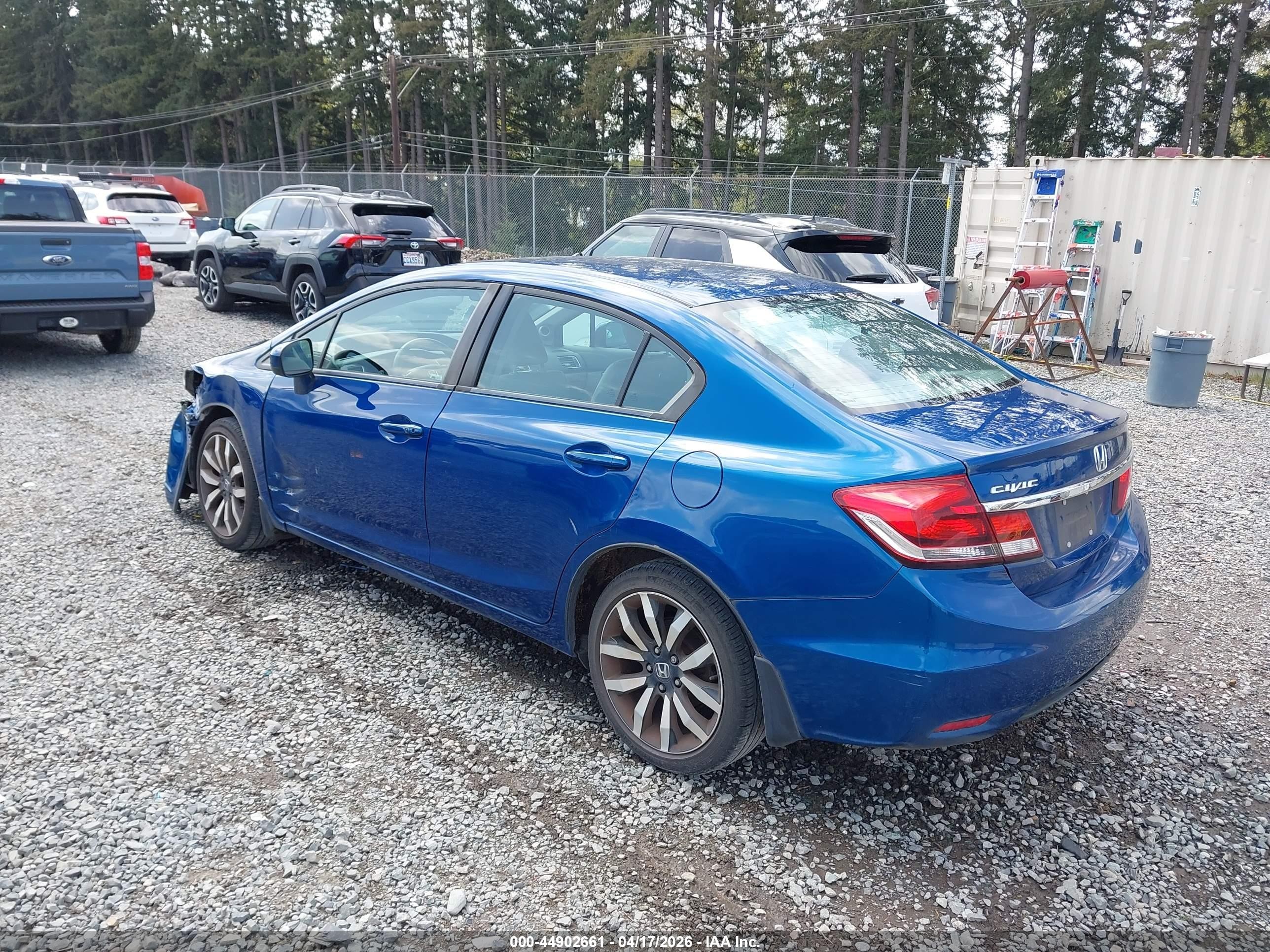 2015 Honda Civic Ex-l Blue vin: 19XFB2F94FE211255
