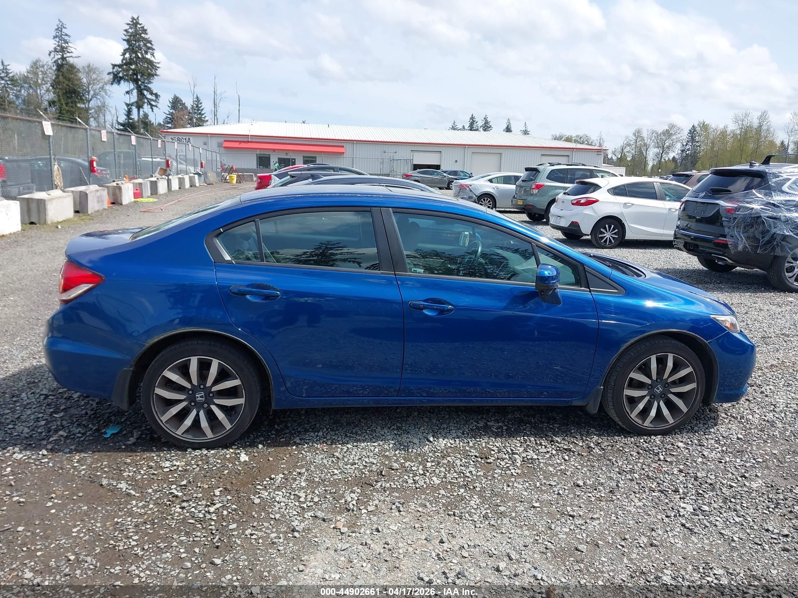 2015 Honda Civic Ex-l Blue vin: 19XFB2F94FE211255