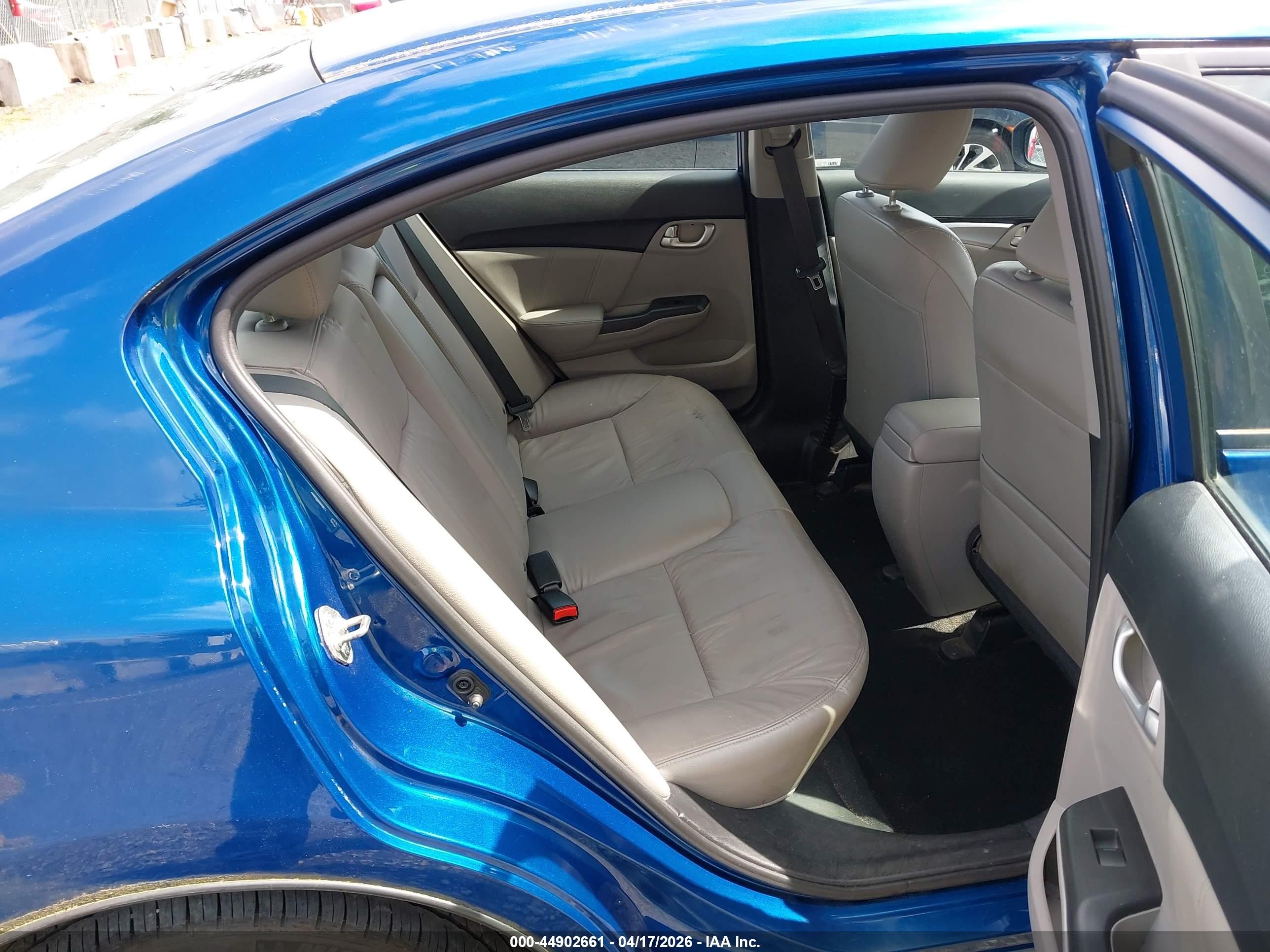2015 Honda Civic Ex-l Blue vin: 19XFB2F94FE211255