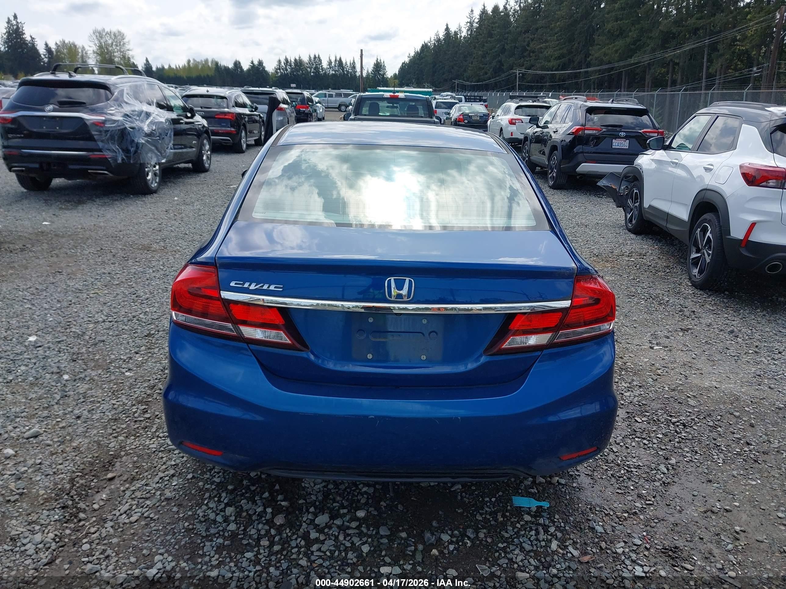 2015 Honda Civic Ex-l Blue vin: 19XFB2F94FE211255