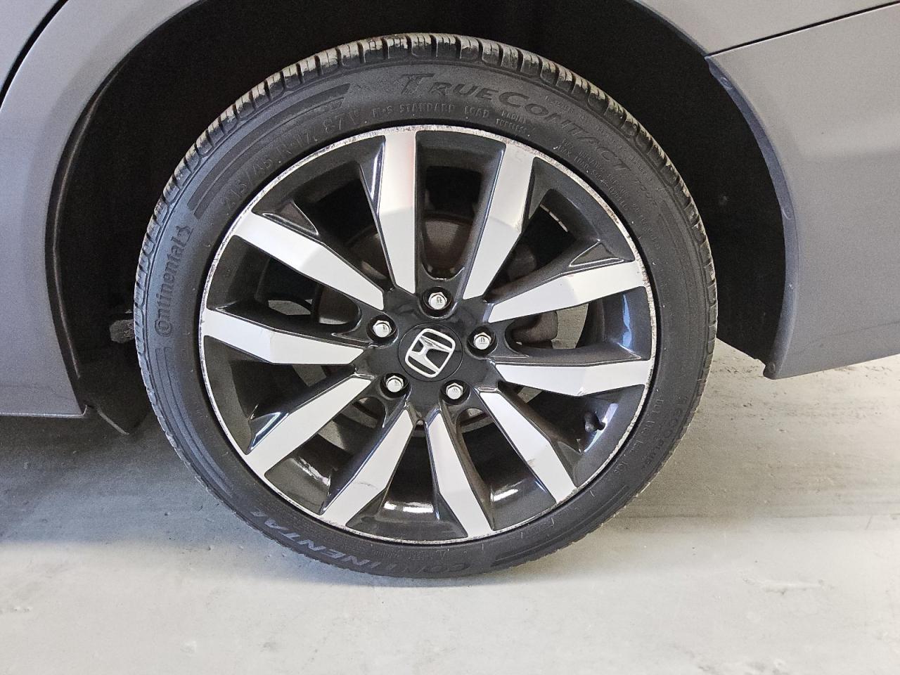 2015 Honda Civic Exl Gray vin: 19XFB2F94FE212759 Damage: Left Rear Wheel, Curb Rash, 9 To 10 Inches