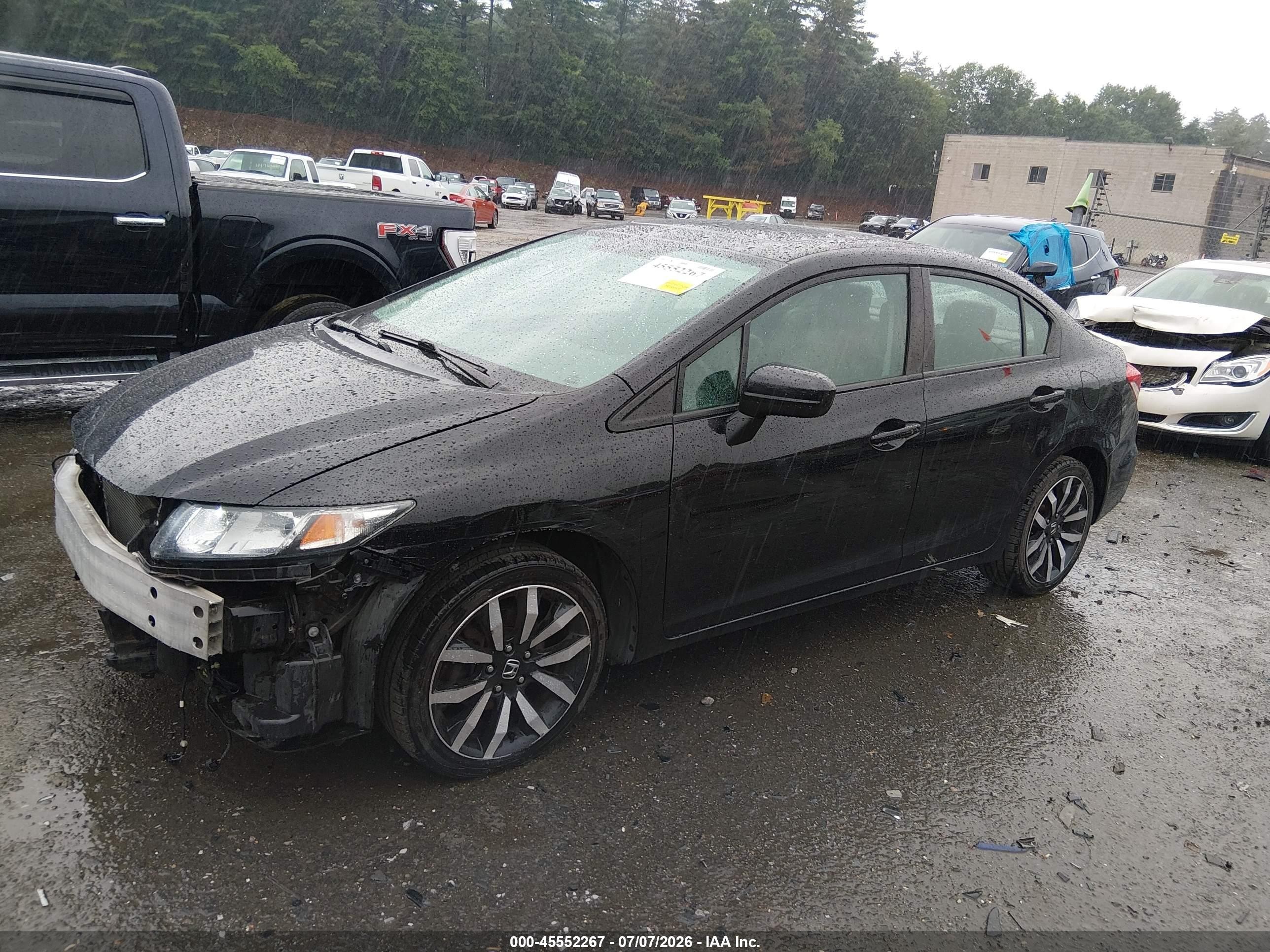 2015 Honda Civic Ex-l Black vin: 19XFB2F94FE214480