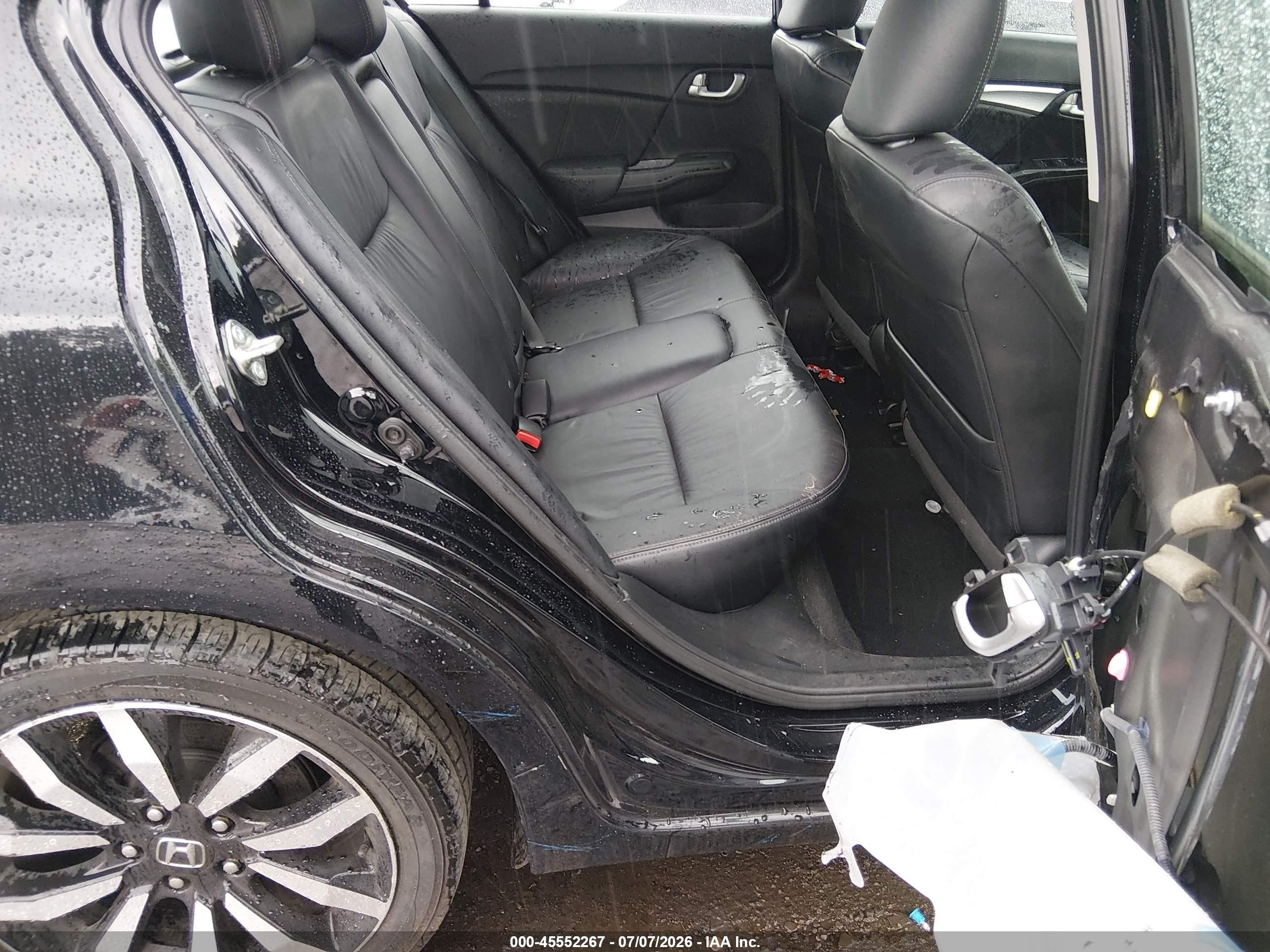 2015 Honda Civic Ex-l Black vin: 19XFB2F94FE214480