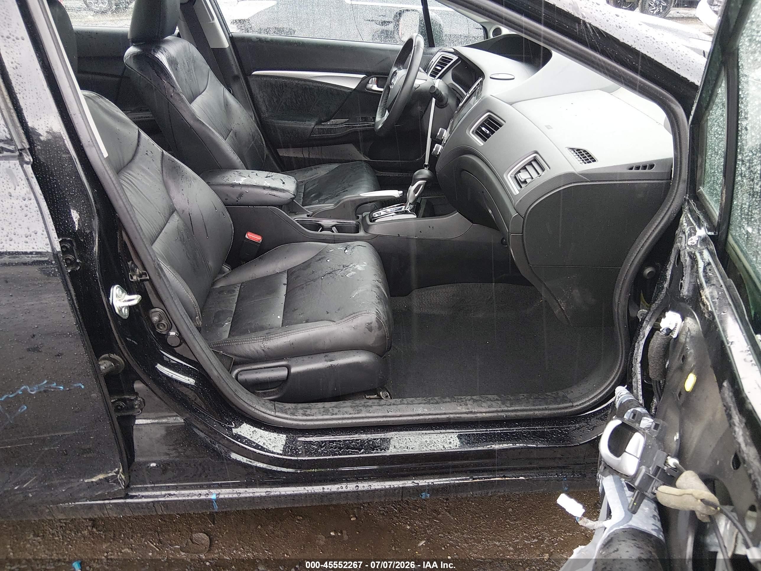 2015 Honda Civic Ex-l Black vin: 19XFB2F94FE214480