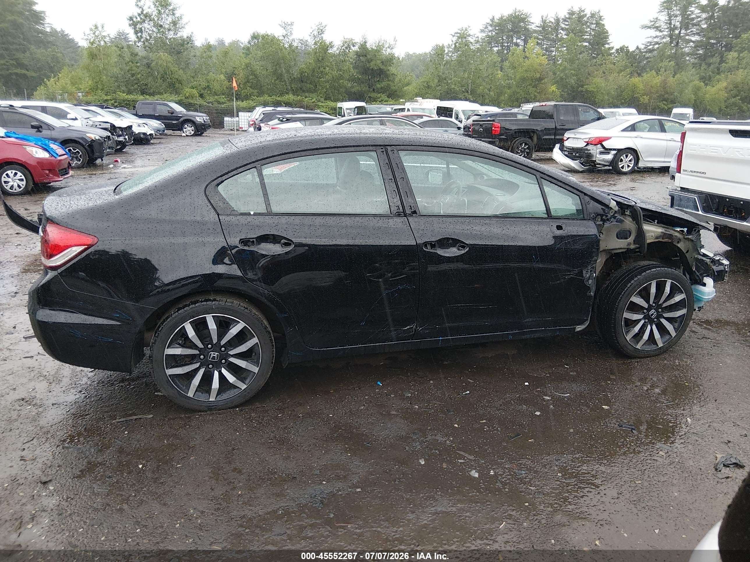 2015 Honda Civic Ex-l Black vin: 19XFB2F94FE214480