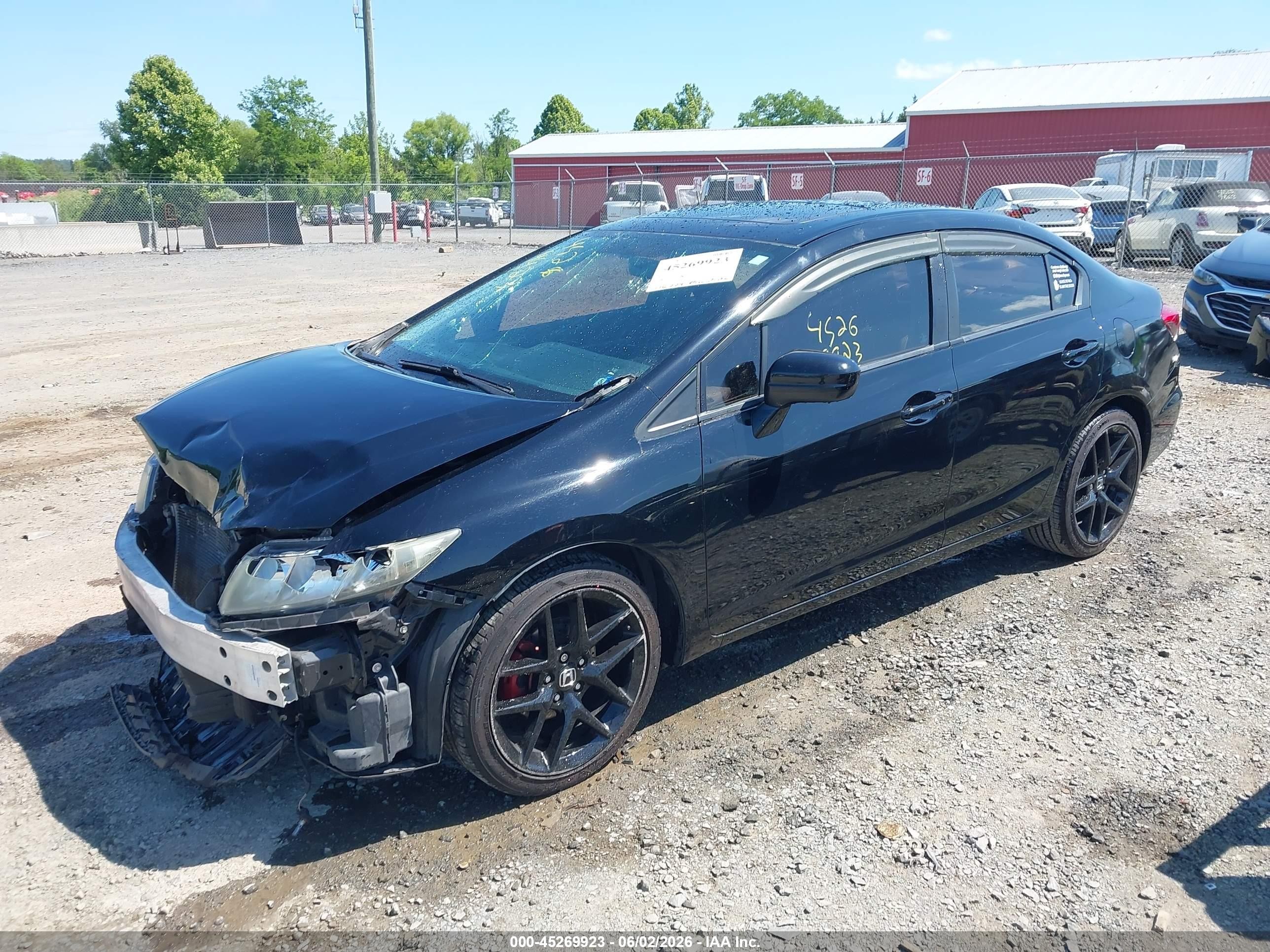 2015 Honda Civic Ex-l Black vin: 19XFB2F94FE228606