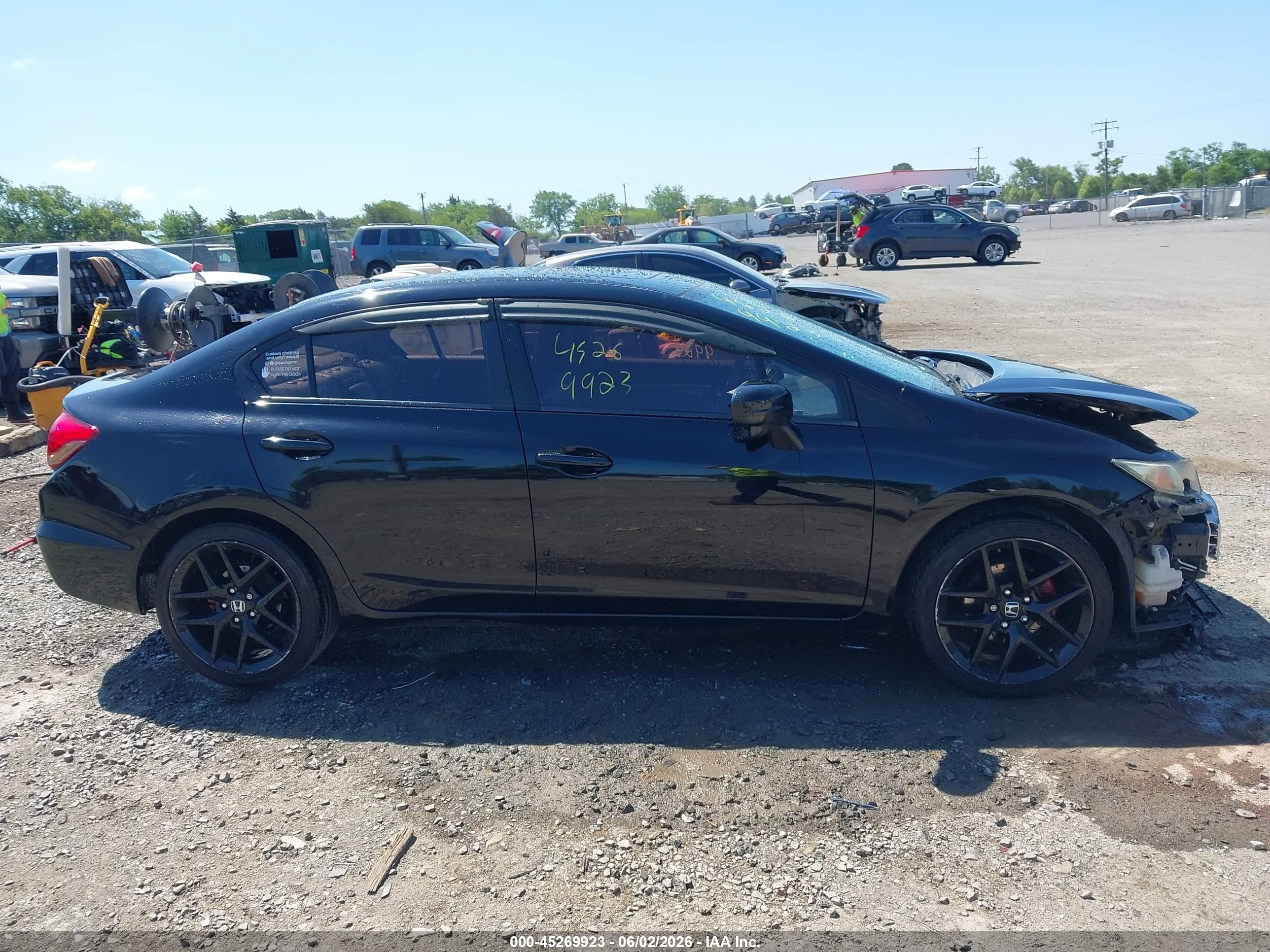2015 Honda Civic Ex-l Black vin: 19XFB2F94FE228606