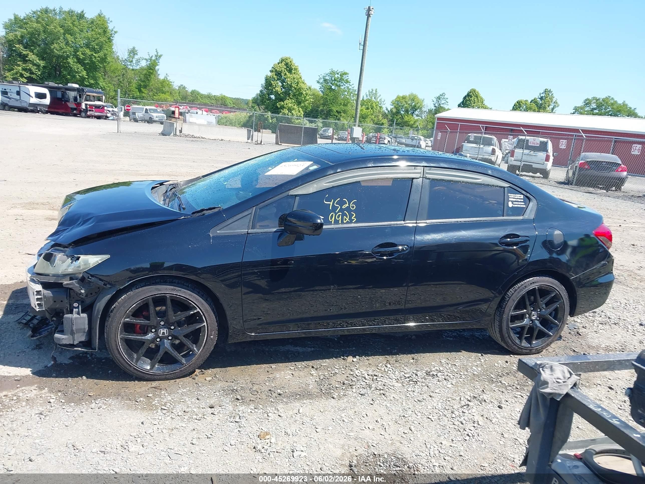 2015 Honda Civic Ex-l Black vin: 19XFB2F94FE228606