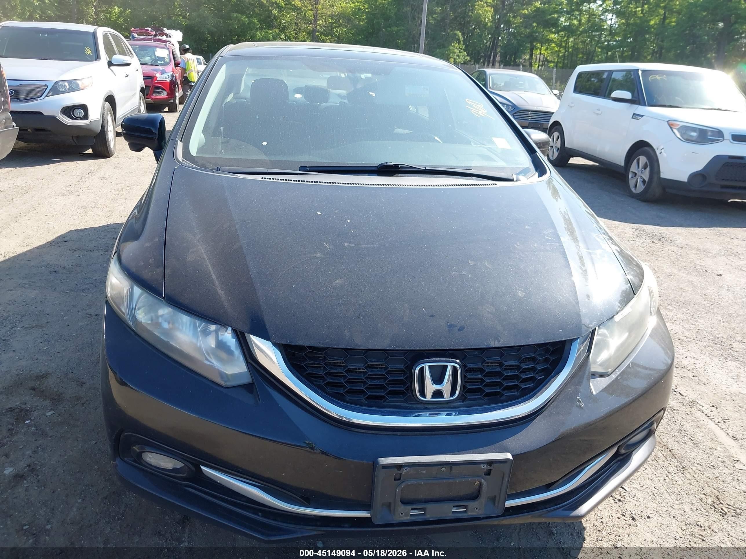 2015 Honda Civic Ex-l Black vin: 19XFB2F94FE242523