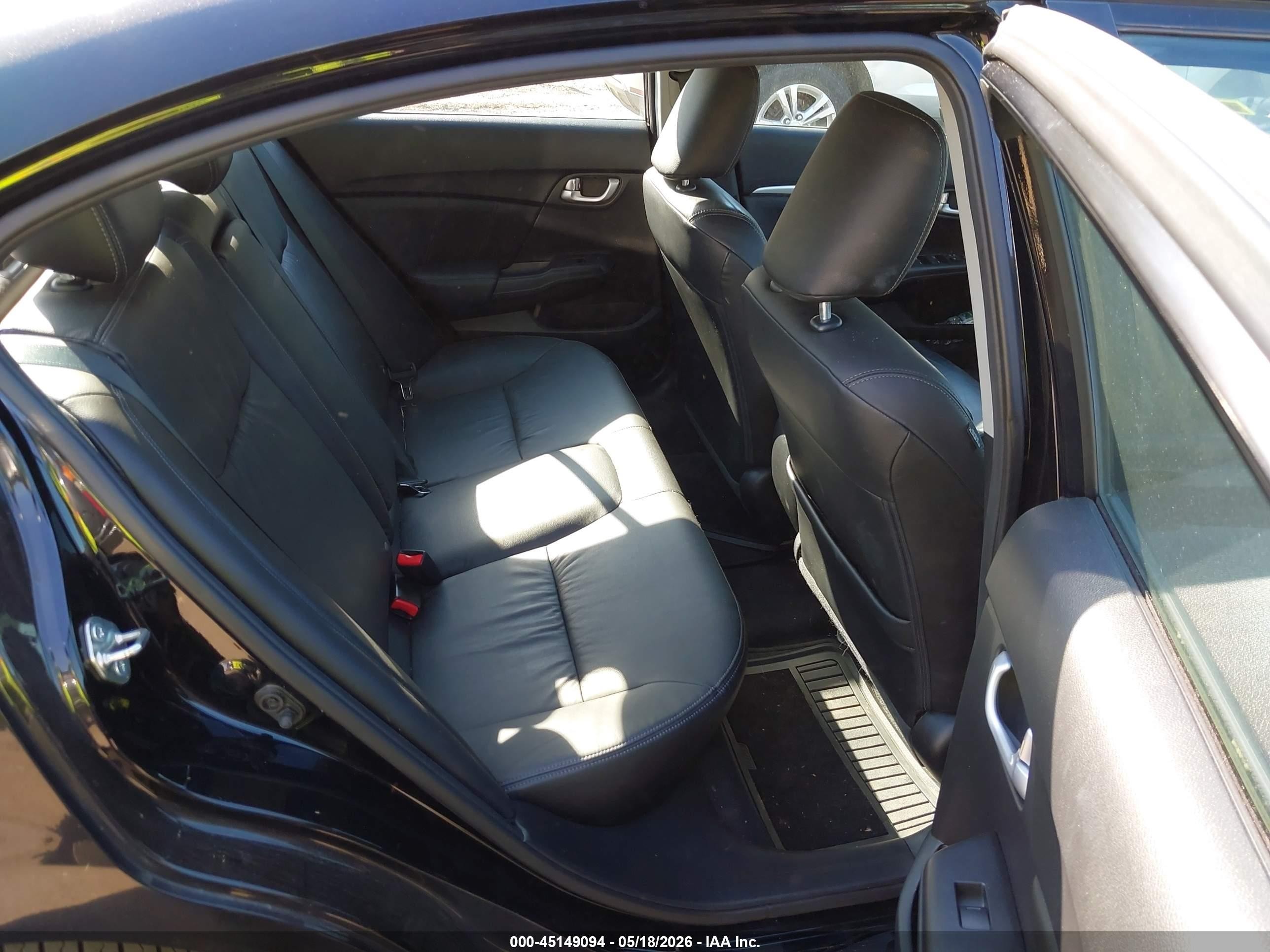 2015 Honda Civic Ex-l Black vin: 19XFB2F94FE242523