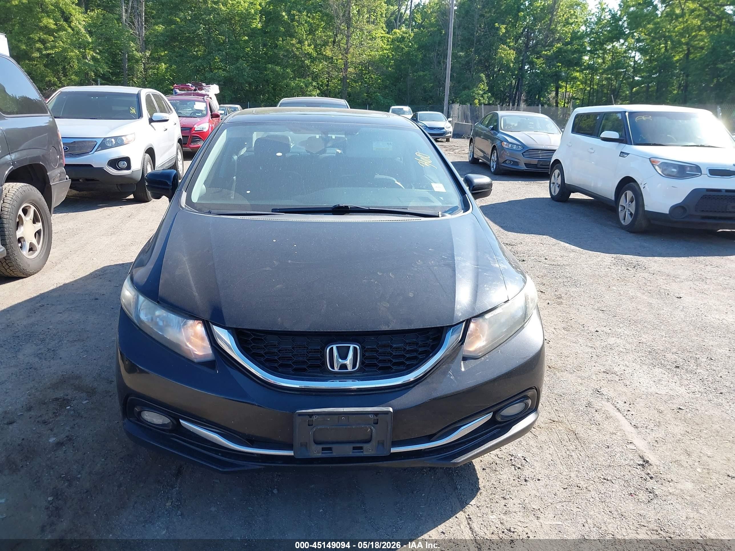 2015 Honda Civic Ex-l Black vin: 19XFB2F94FE242523