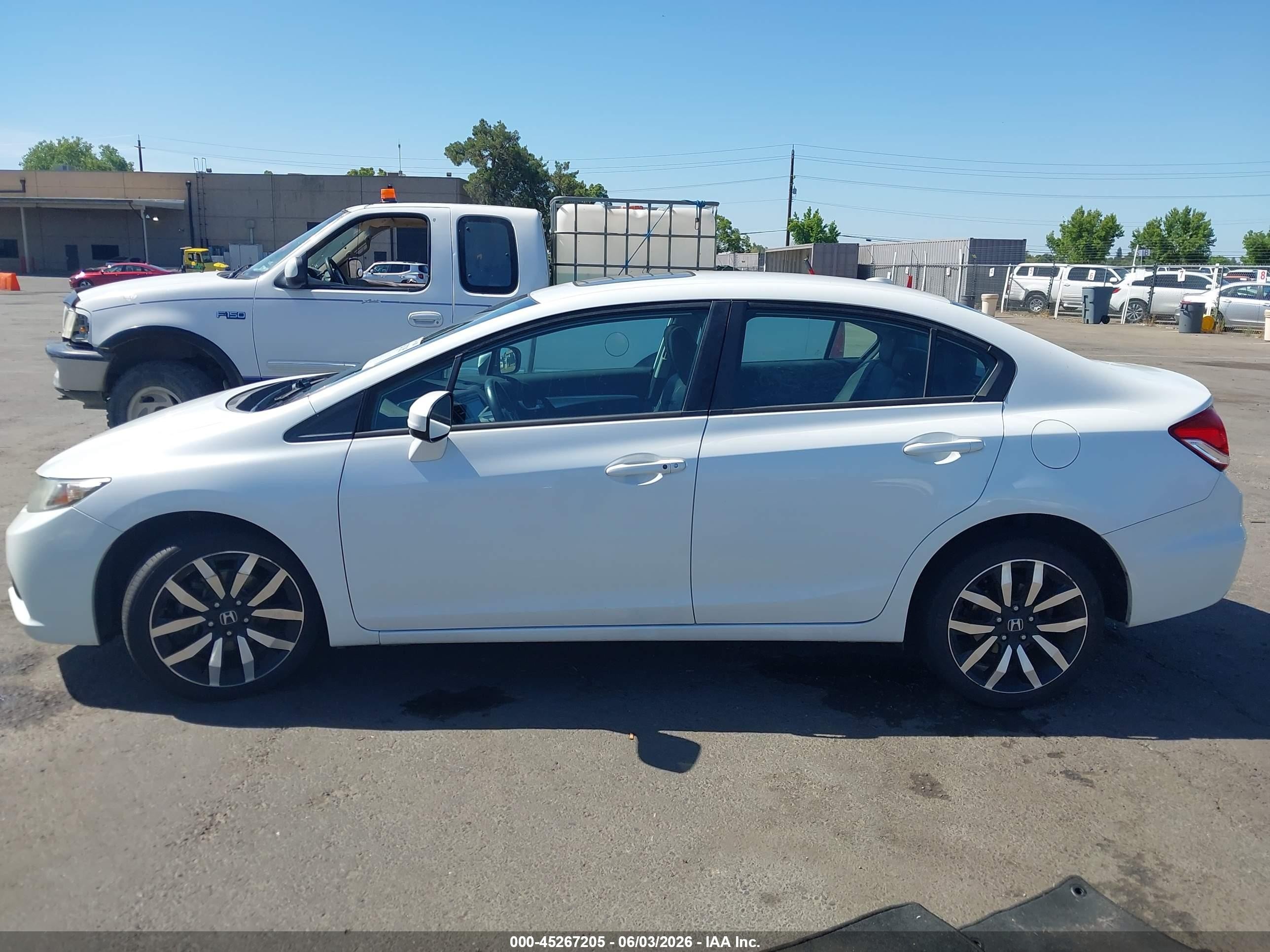 2015 Honda Civic Ex-l White vin: 19XFB2F94FE270774