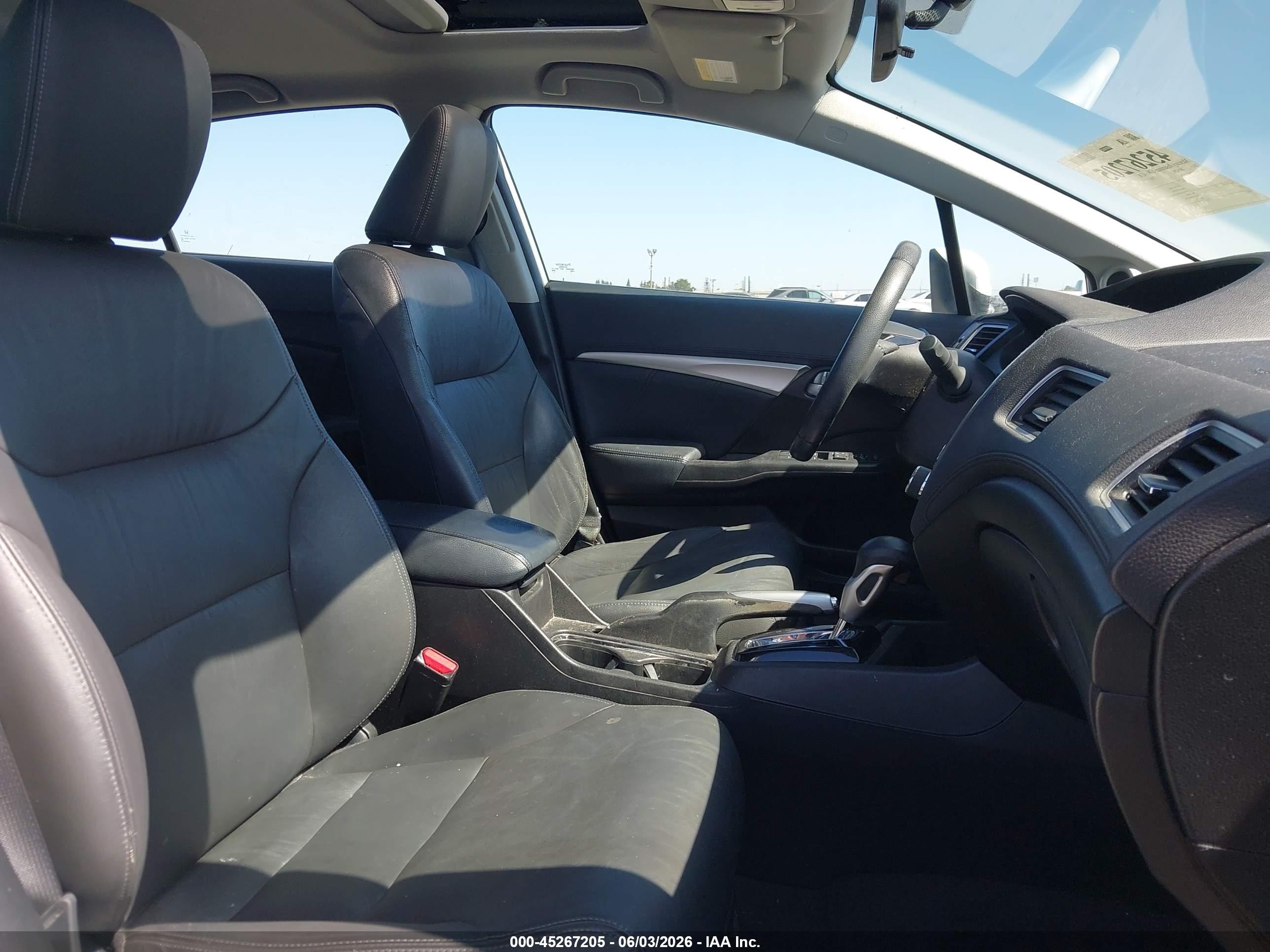 2015 Honda Civic Ex-l White vin: 19XFB2F94FE270774