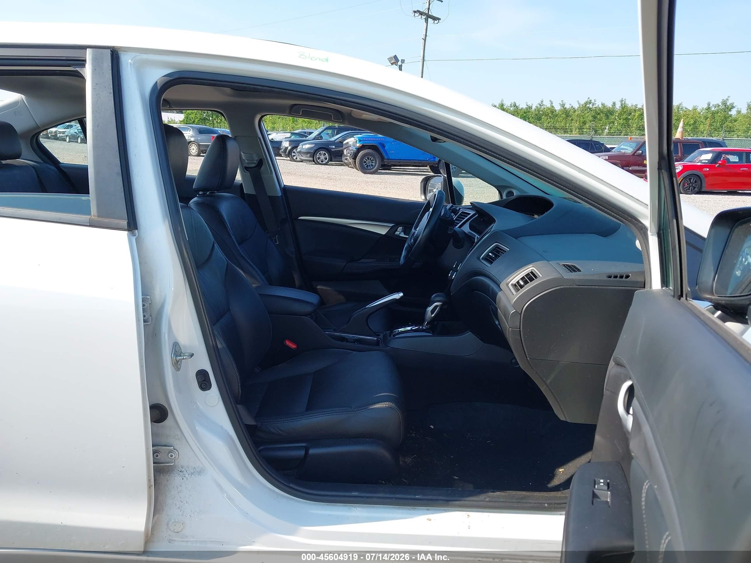 2015 Honda Civic Ex-l White vin: 19XFB2F94FE275232