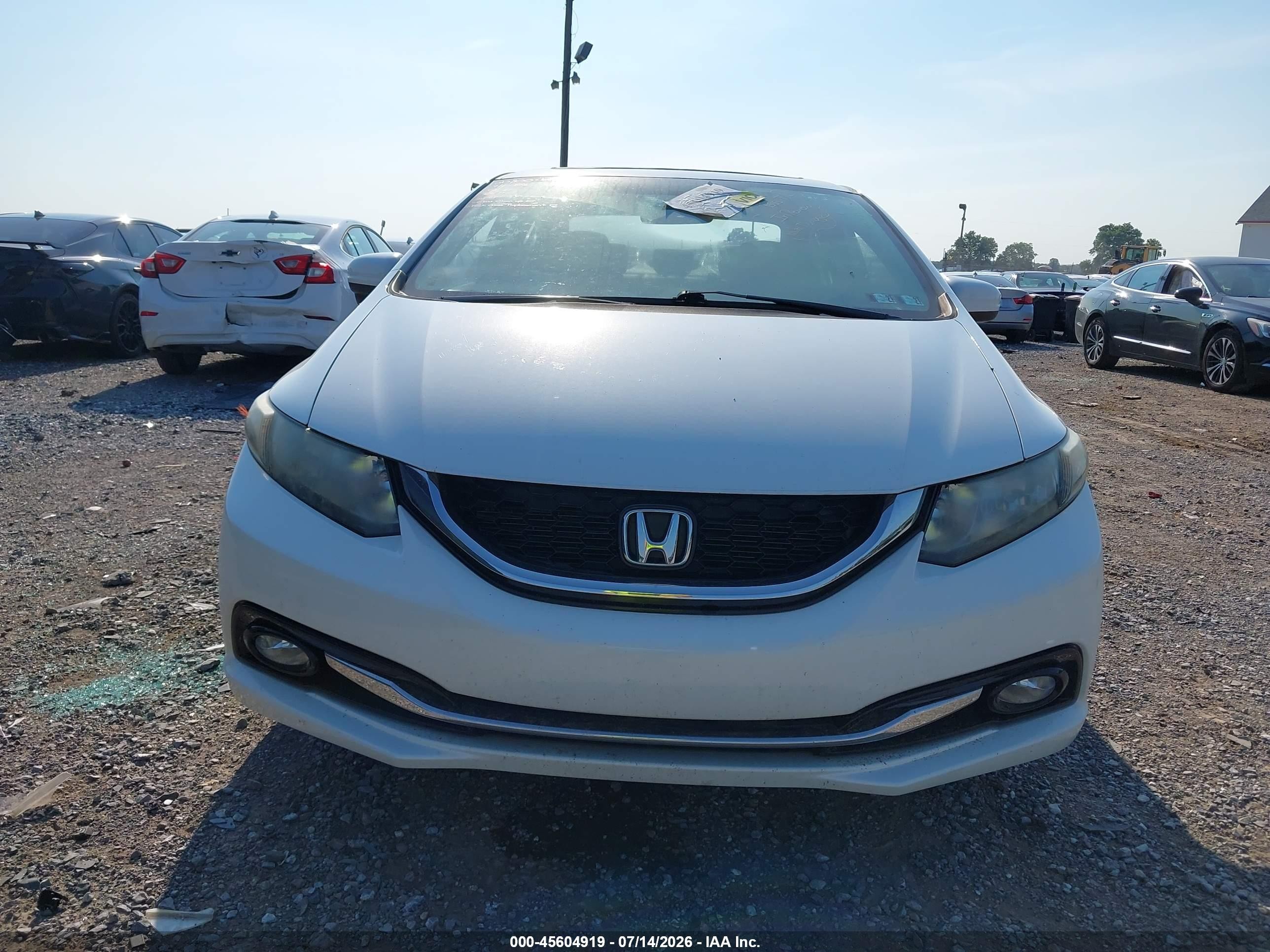2015 Honda Civic Ex-l White vin: 19XFB2F94FE275232