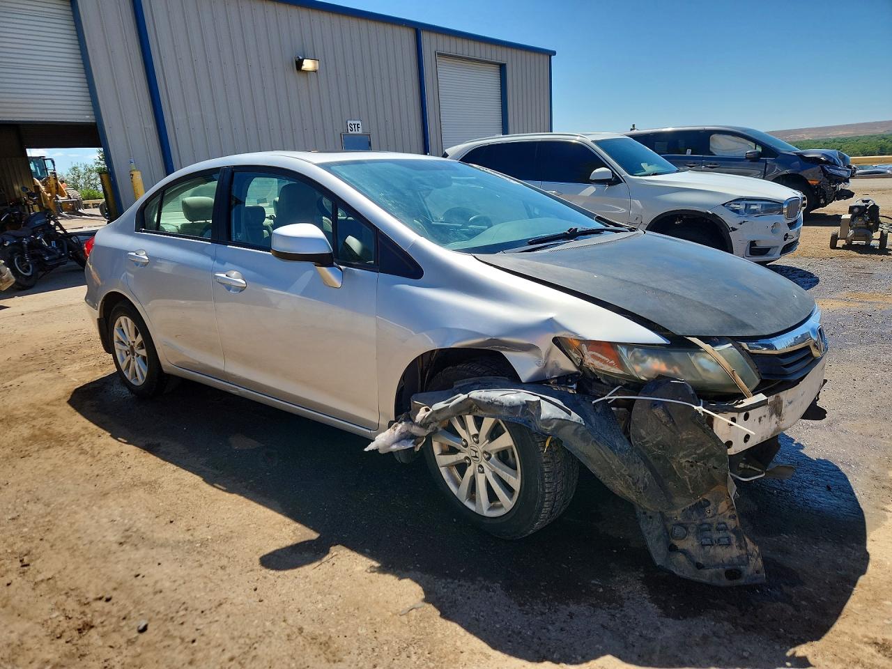 2012 Honda Civic Exl Silver vin: 19XFB2F95CE012355