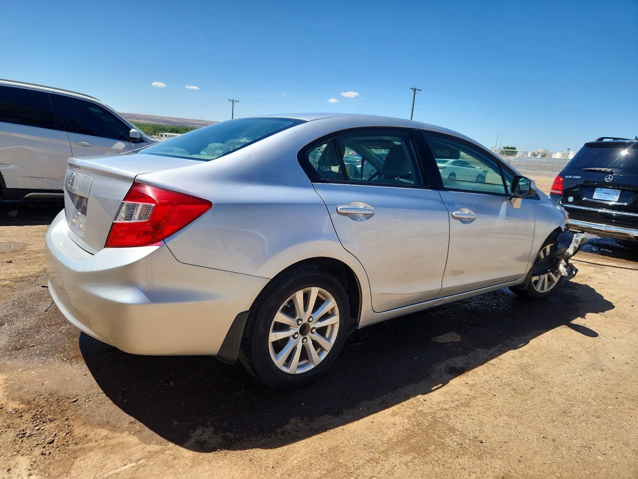 2012 Honda Civic Exl Silver vin: 19XFB2F95CE012355