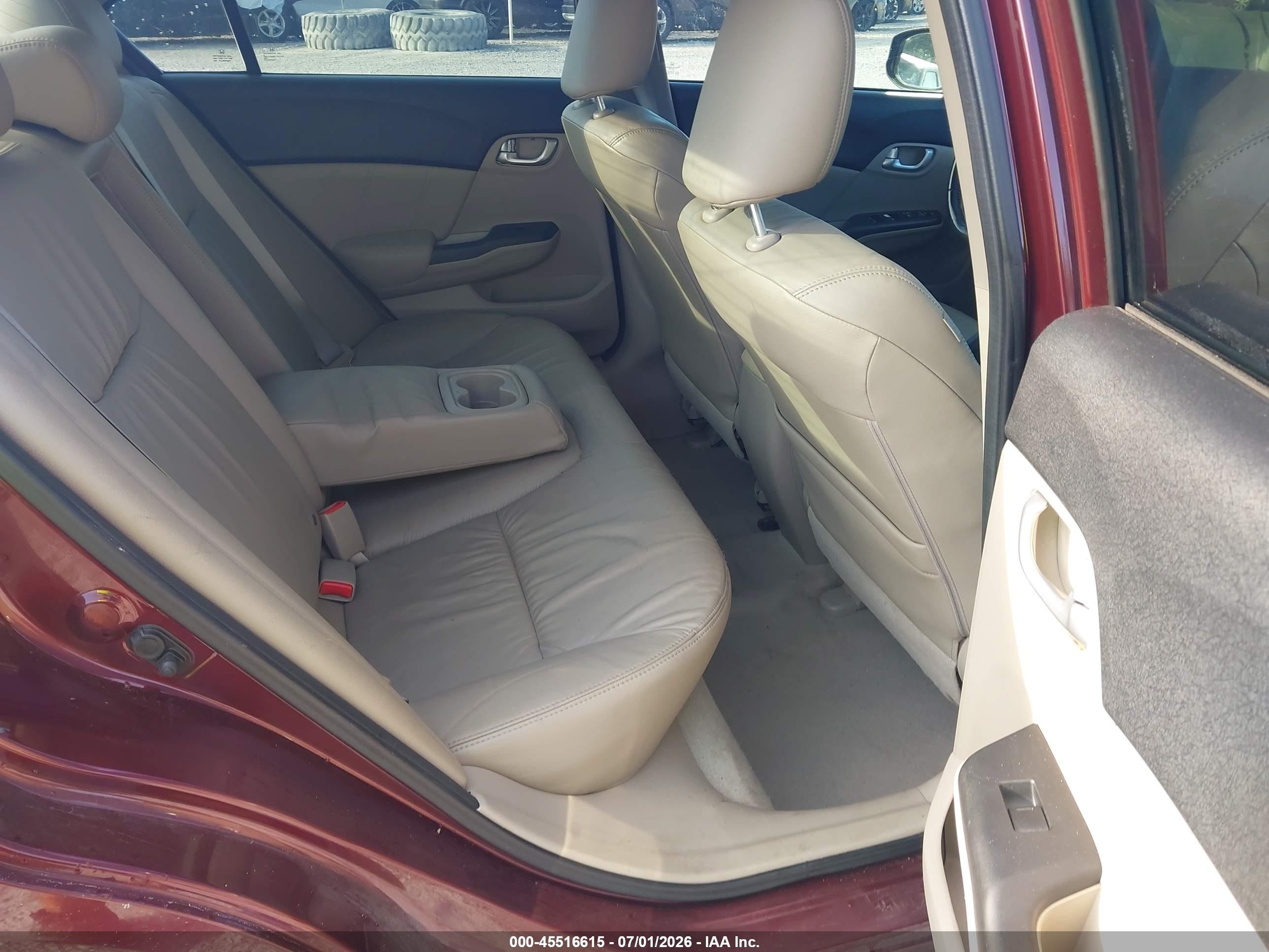 2012 Honda Civic Ex-l Maroon vin: 19XFB2F95CE030600
