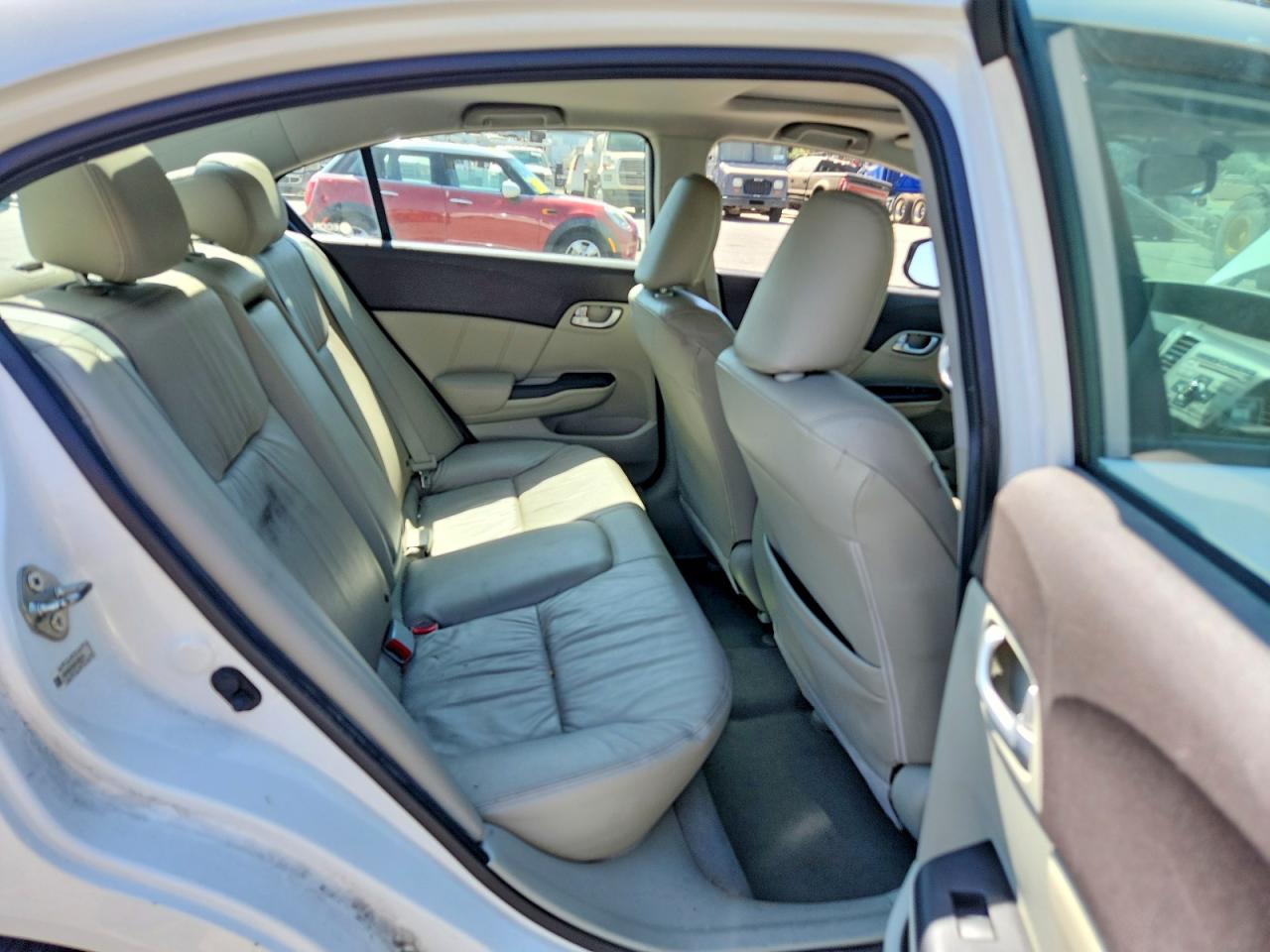 2012 Honda Civic Exl White vin: 19XFB2F95CE300151