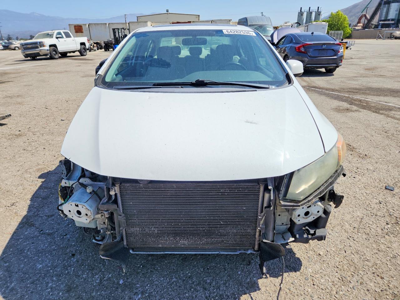 2012 Honda Civic Exl White vin: 19XFB2F95CE300151