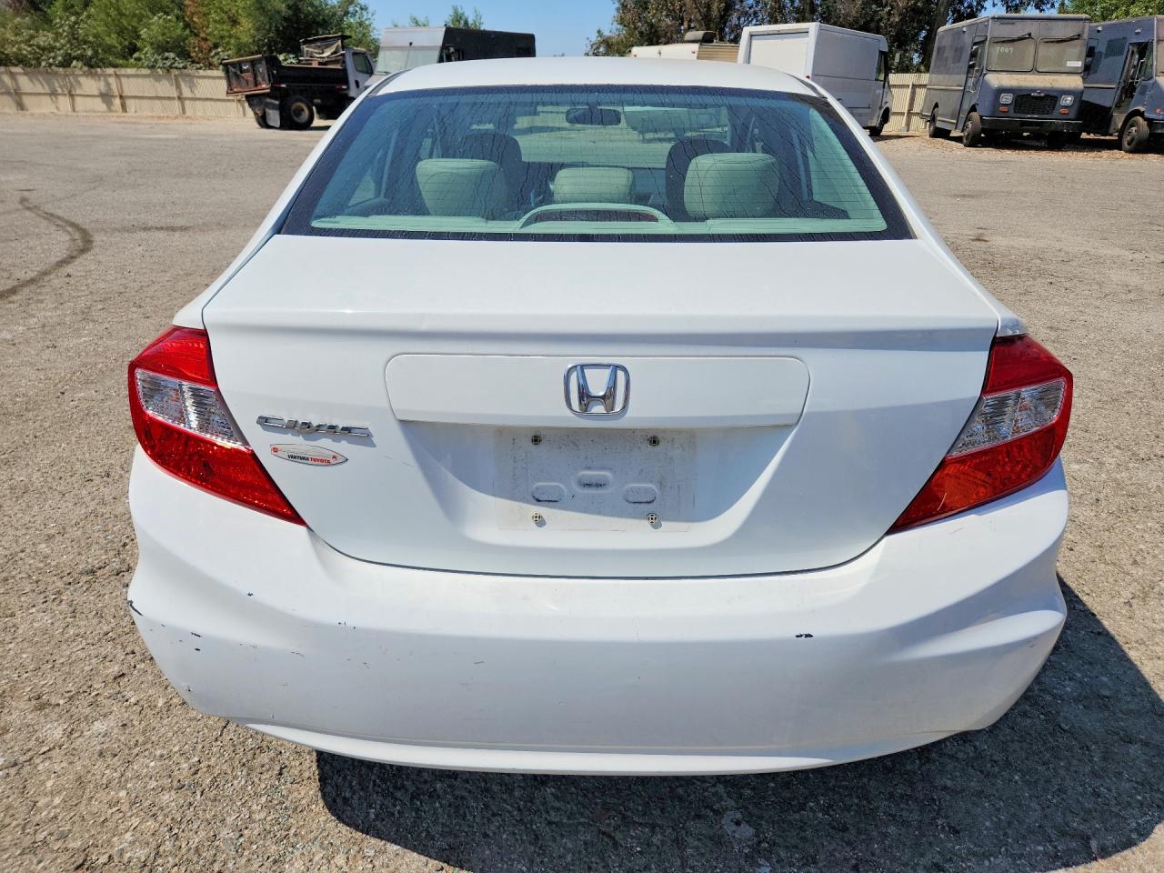 2012 Honda Civic Exl White vin: 19XFB2F95CE300151
