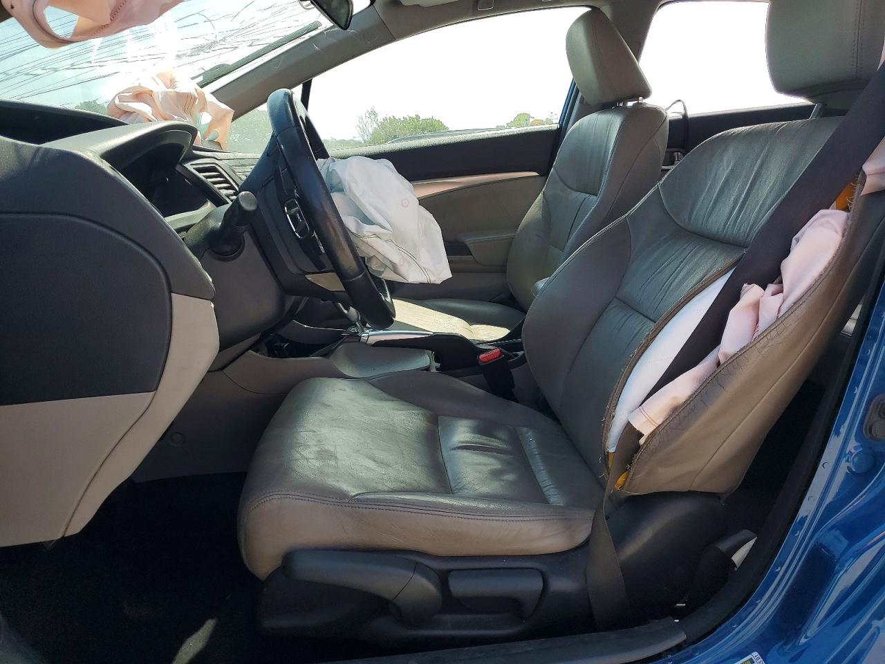 2013 Honda Civic Exl Синий vin: 19XFB2F95DE015094