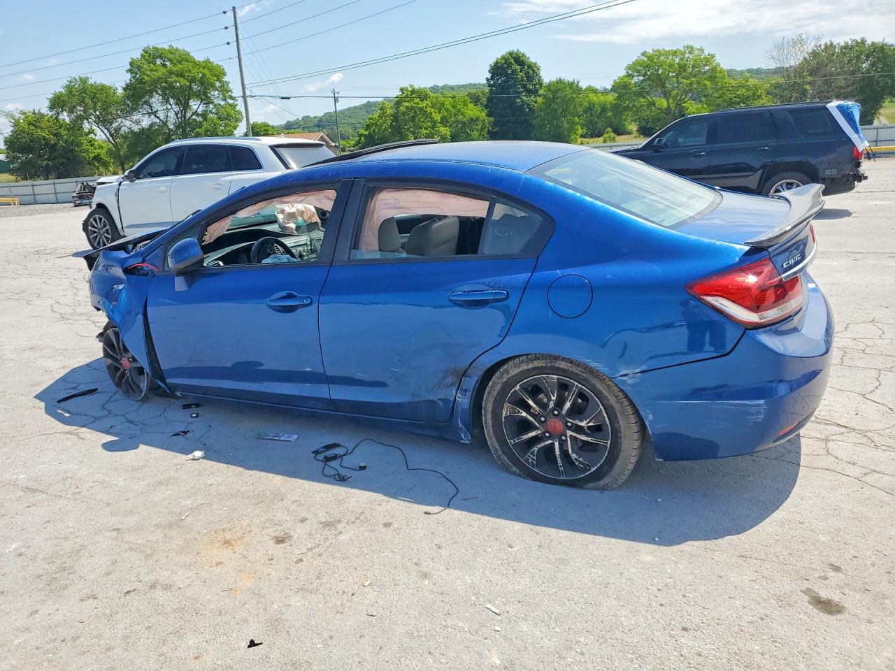 2013 Honda Civic Exl Синий vin: 19XFB2F95DE015094