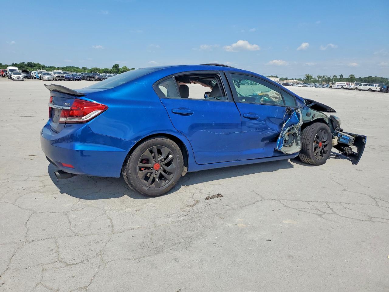 2013 Honda Civic Exl Синий vin: 19XFB2F95DE015094