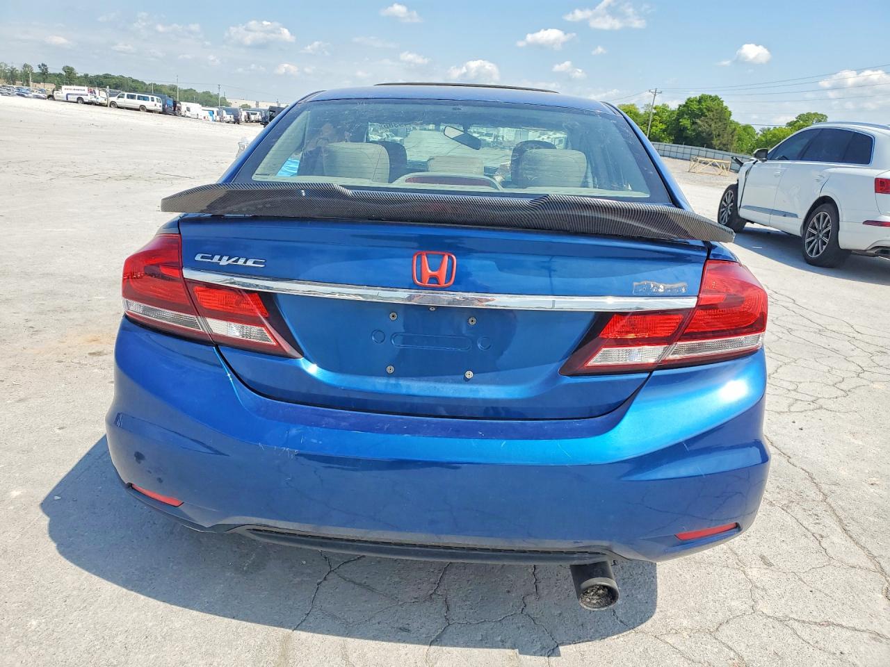 2013 Honda Civic Exl Синий vin: 19XFB2F95DE015094