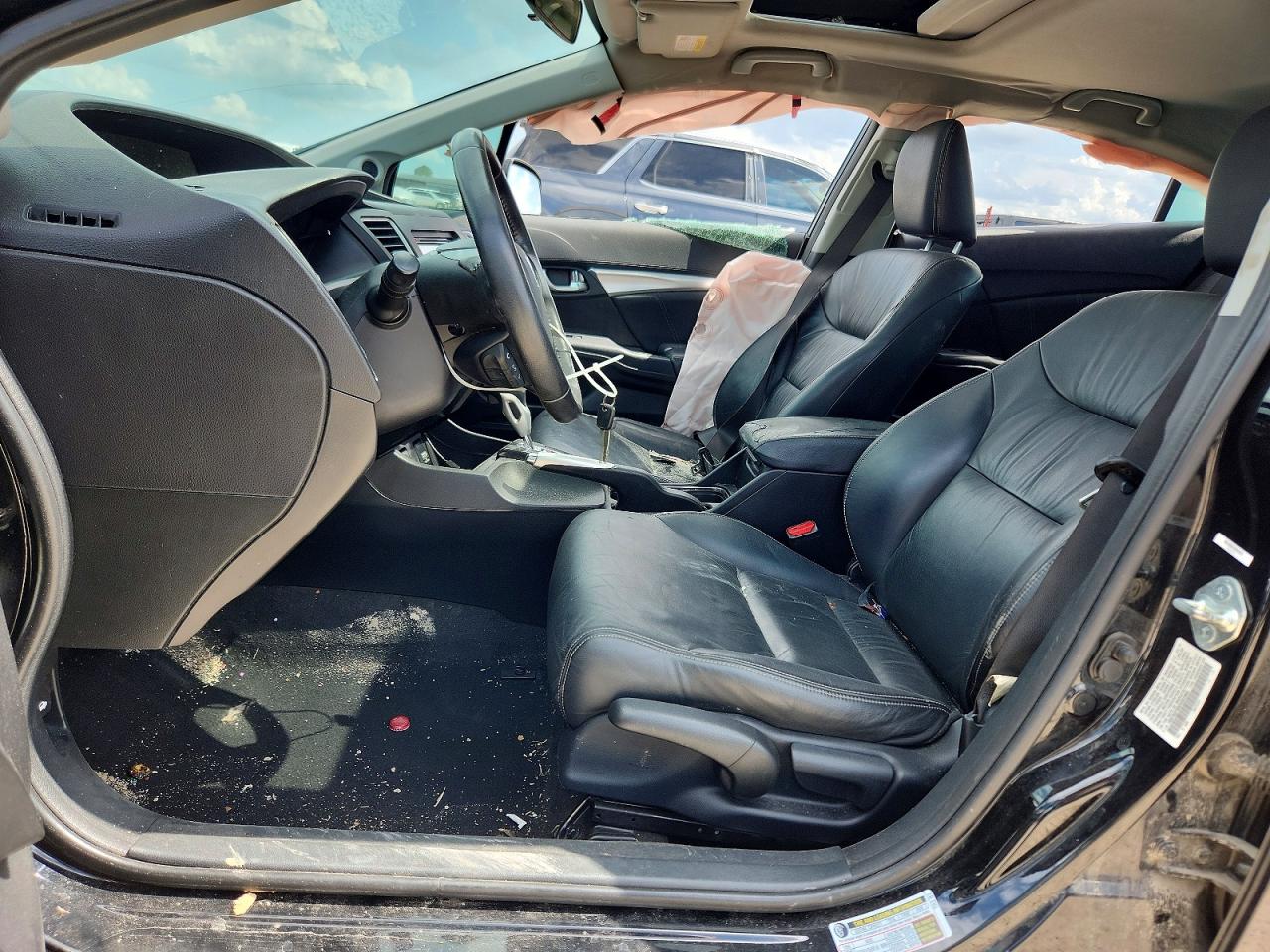 2013 Honda Civic Exl Black vin: 19XFB2F95DE022904