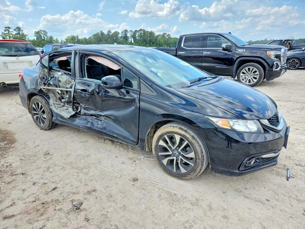 2013 Honda Civic Exl Black vin: 19XFB2F95DE022904