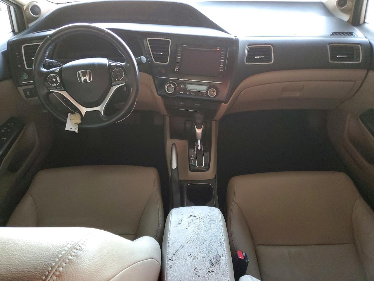 2013 Honda Civic Exl White vin: 19XFB2F95DE046099