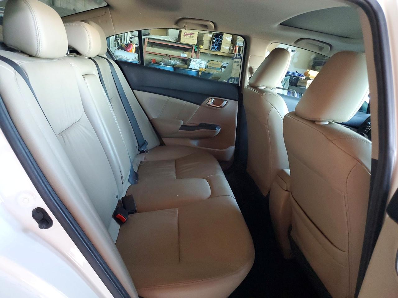 2013 Honda Civic Exl White vin: 19XFB2F95DE046099