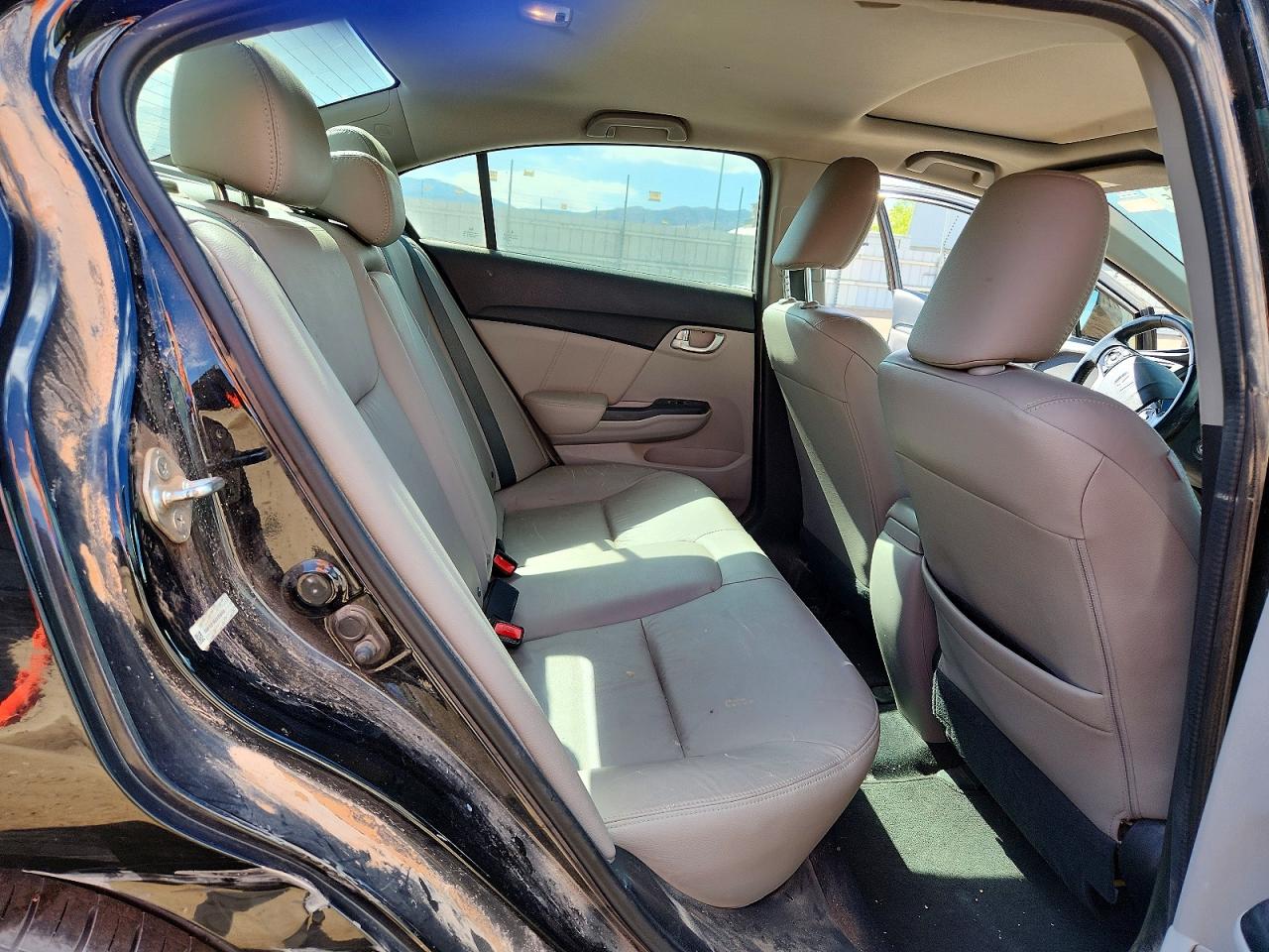 2013 Honda Civic Exl Black vin: 19XFB2F95DE056695